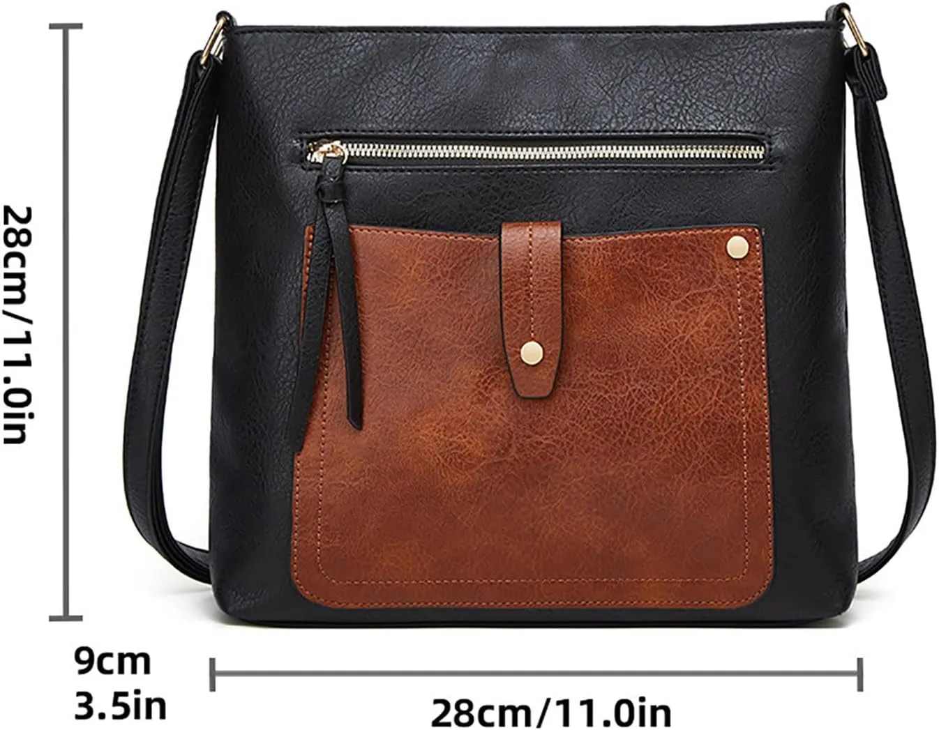 Small Shoulder Bag Ladies Soft Leather Retro Simple Fashion Small Square Bag Shoulder Handbag Handbag Large
