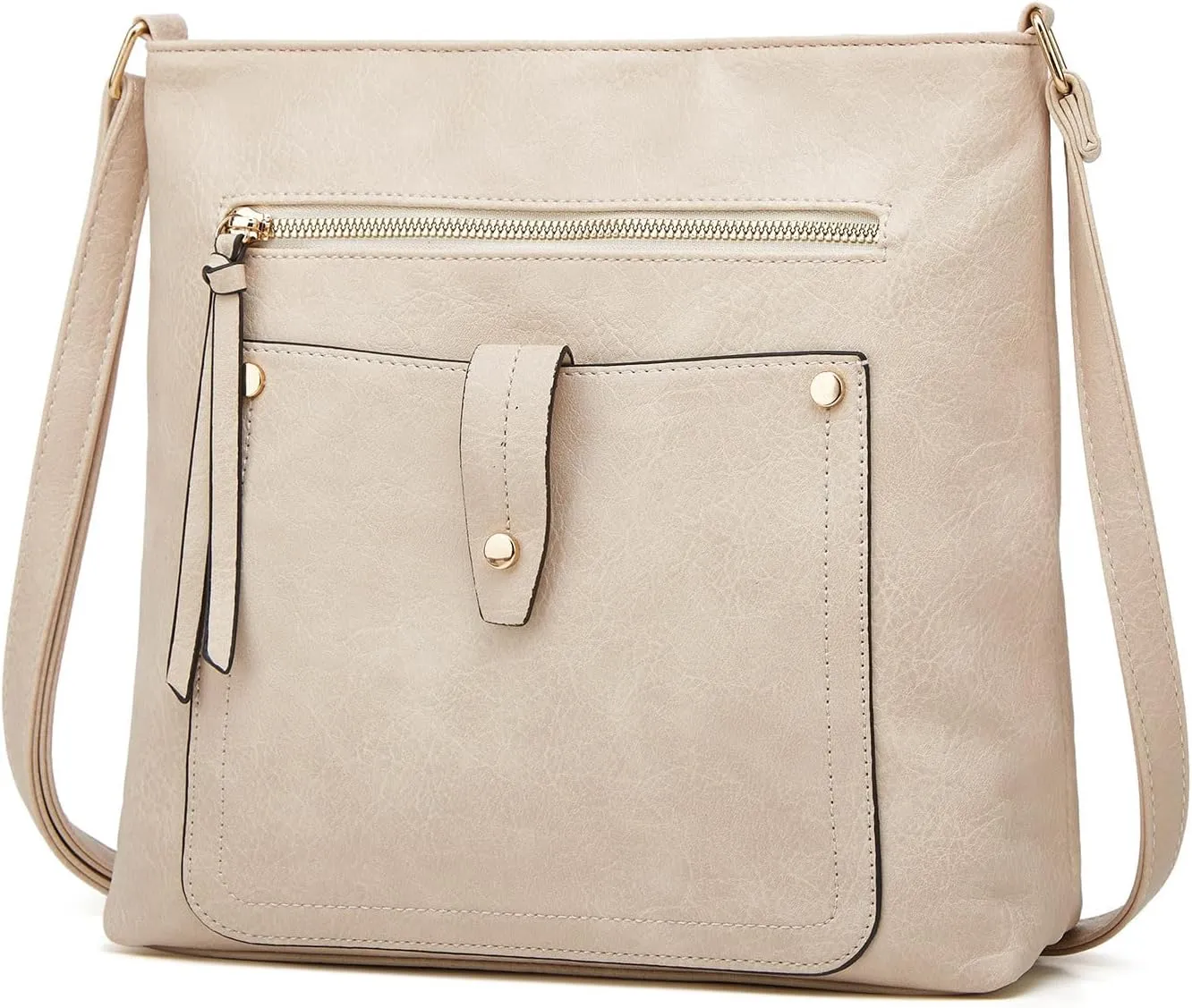 Small Shoulder Bag Ladies Soft Leather Retro Simple Fashion Small Square Bag Shoulder Handbag Handbag Large