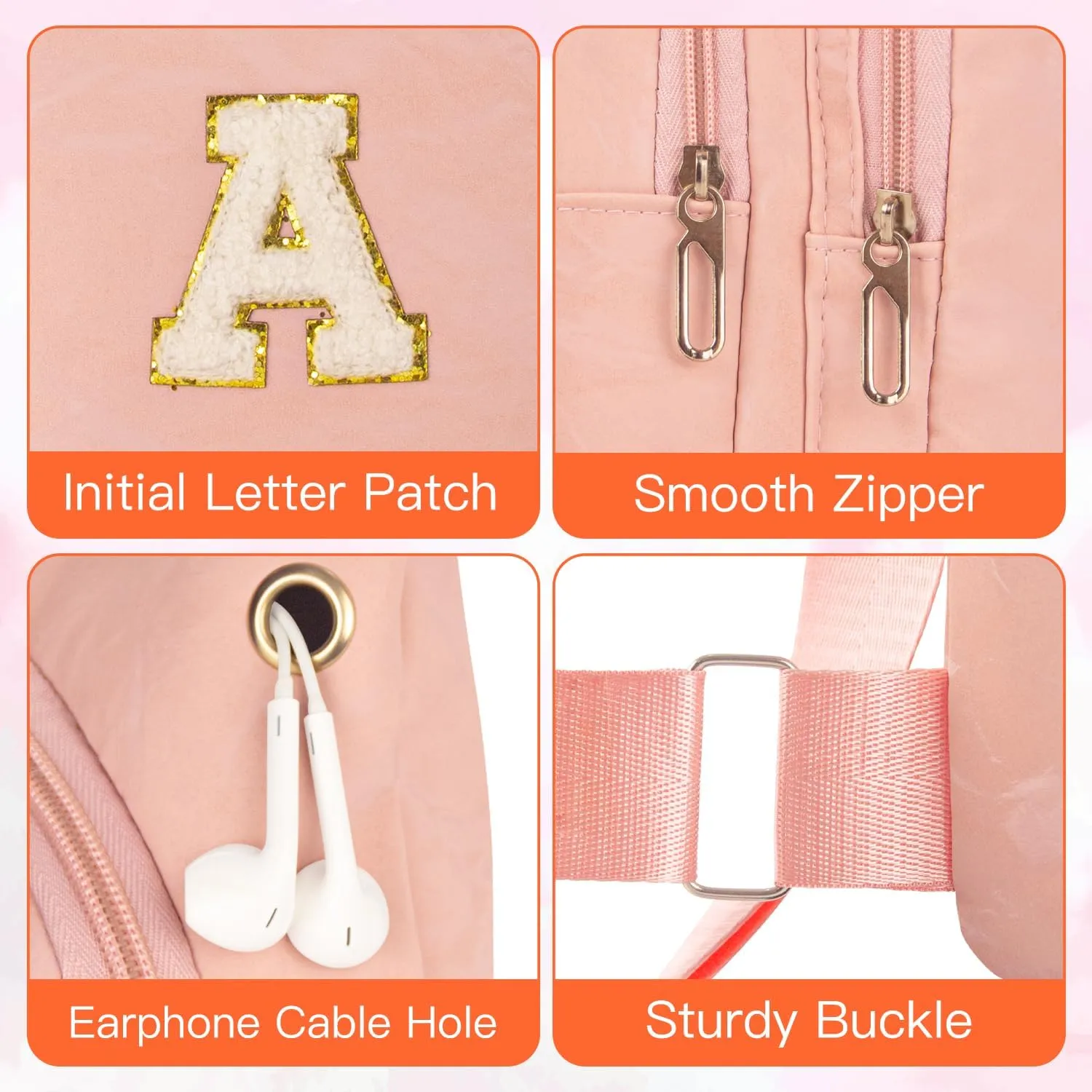 Small Sling Bag Initial Crossbody Bag Fanny Pack Chest Bags for Women Personalized Birthday Gifts