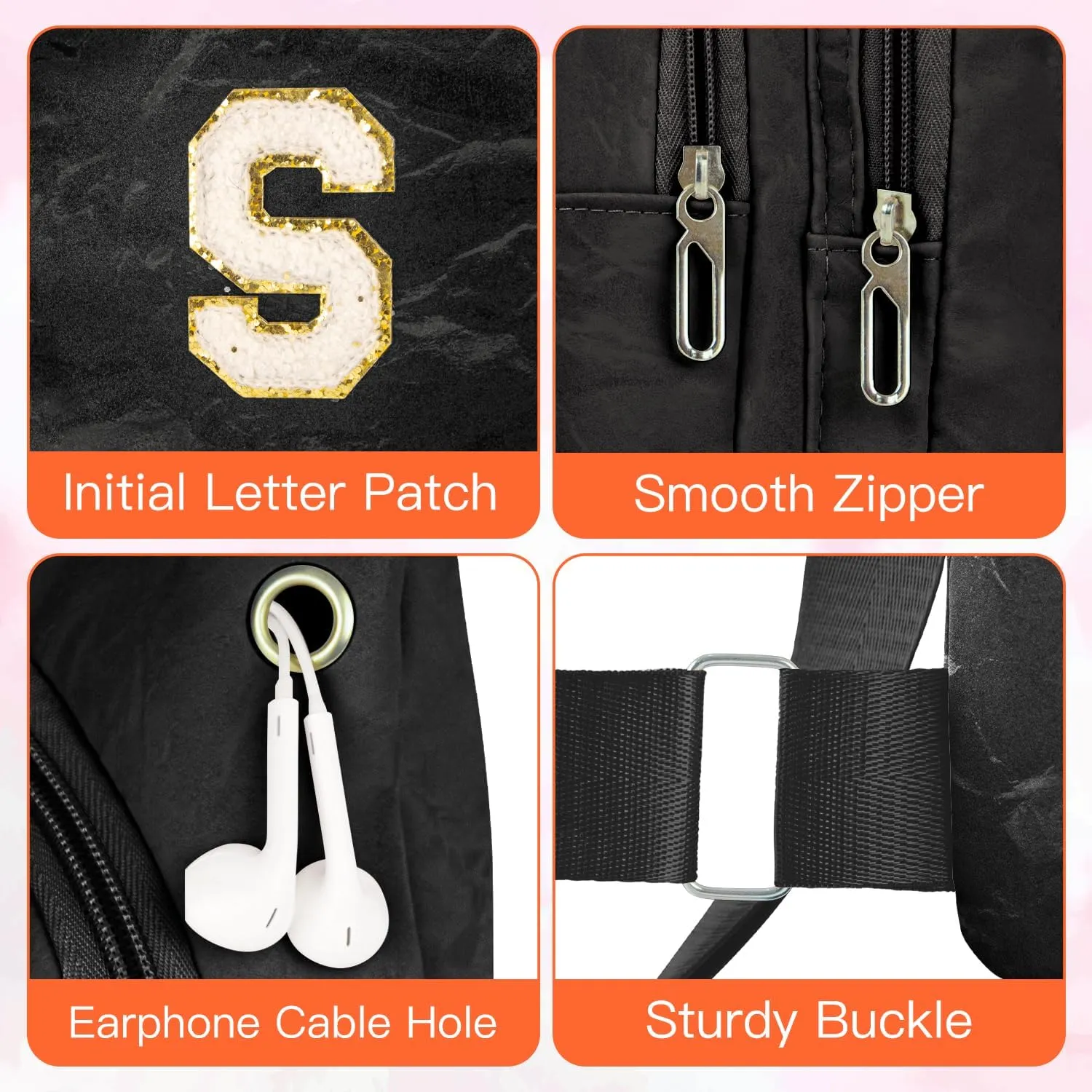 Small Sling Bag Initial Crossbody Bag Fanny Pack Chest Bags for Women Personalized Birthday Gifts