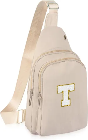 Small Sling Bag Initial Crossbody Bag Fanny Pack Chest Bags for Women Personalized Birthday Gifts