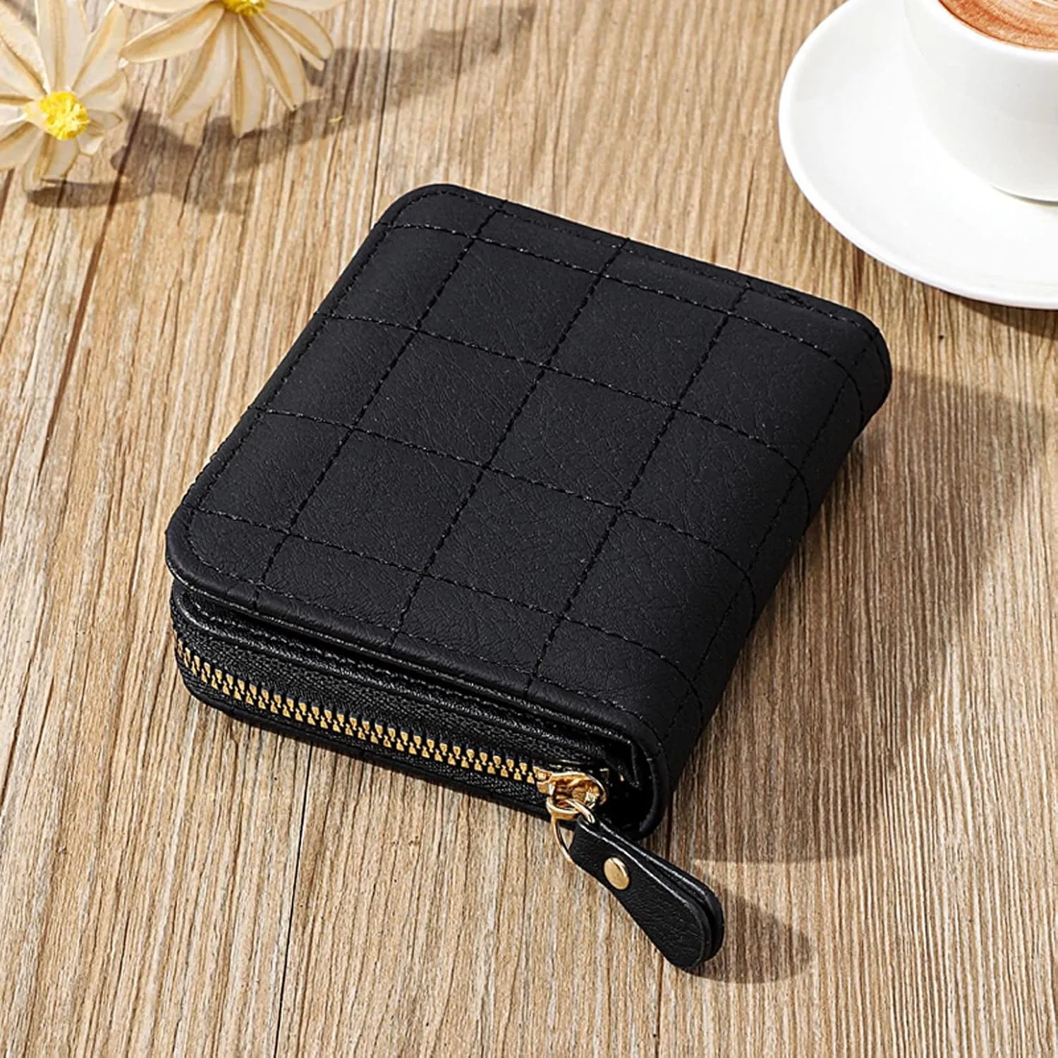 Small Wallet For Women Credit Card Holder Wallet For Women Girls Zipper Small Bifold Wallet Mini Coin Purse Compact Purses