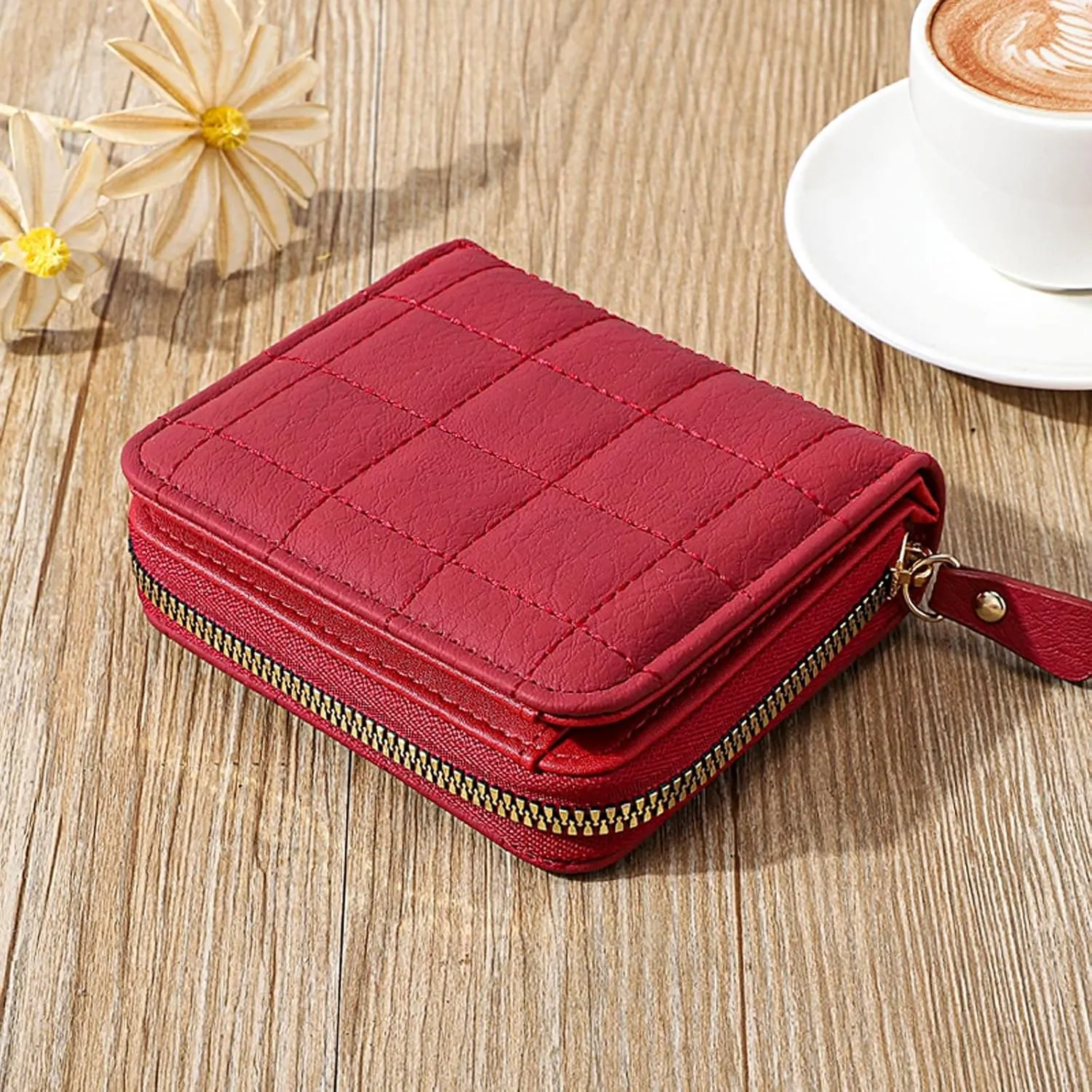 Small Wallet For Women Credit Card Holder Wallet For Women Girls Zipper Small Bifold Wallet Mini Coin Purse Compact Purses