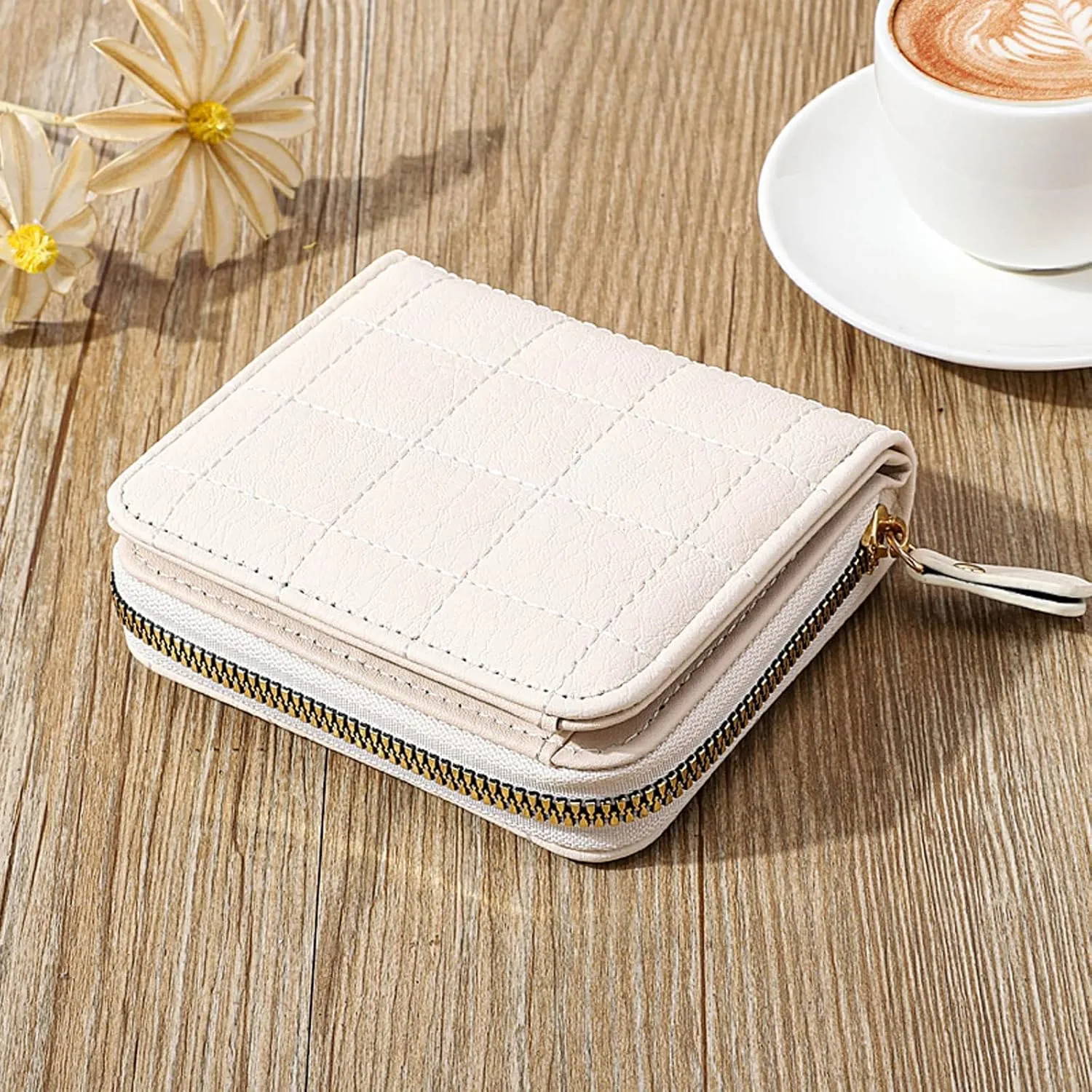 Small Wallet For Women Credit Card Holder Wallet For Women Girls Zipper Small Bifold Wallet Mini Coin Purse Compact Purses
