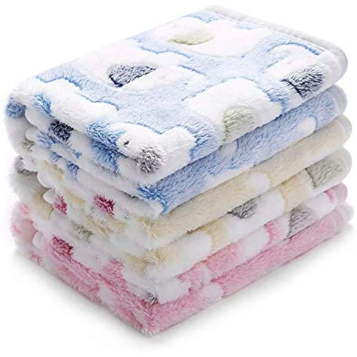Soft and Fluffy Dog and Cat Blankets - 2 pack