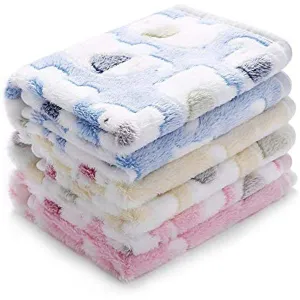 Soft and Fluffy Dog and Cat Blankets - 2 pack