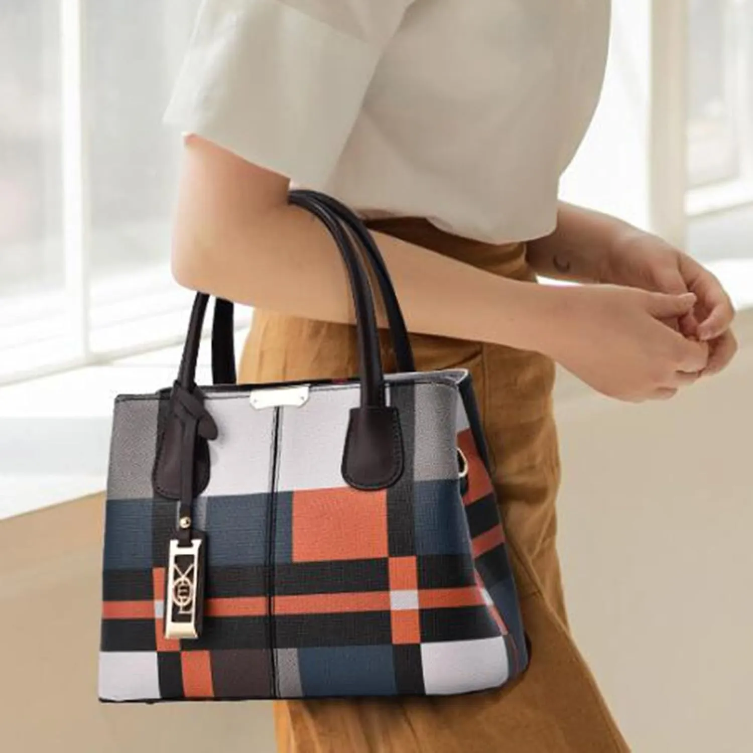 Soft Leather Shoulder Handbag Women's Bag Large Capacity European And Casual Shoulder Bag Crossbody