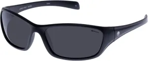 Solarized Narrow Wrap Sunglasses - Matte Black, Wrap, Men's, Sporty Style
