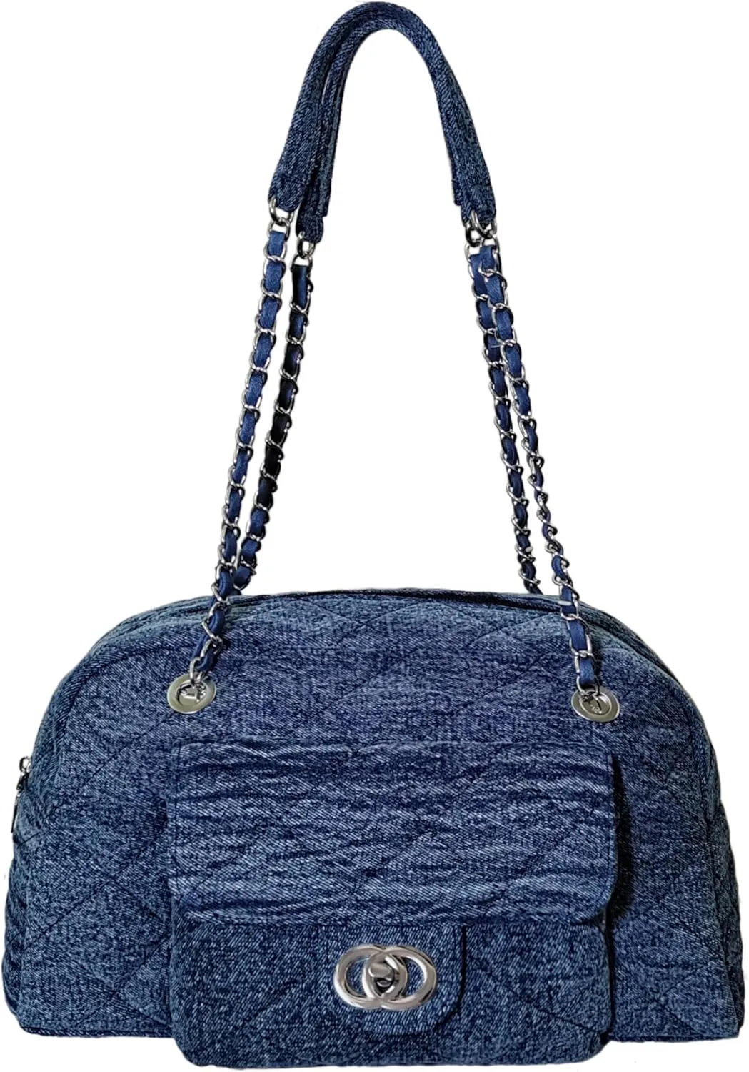 SoonerCozer Women's Flap Shoulder Bags Denim Handbags Underarm Satchel Handbag