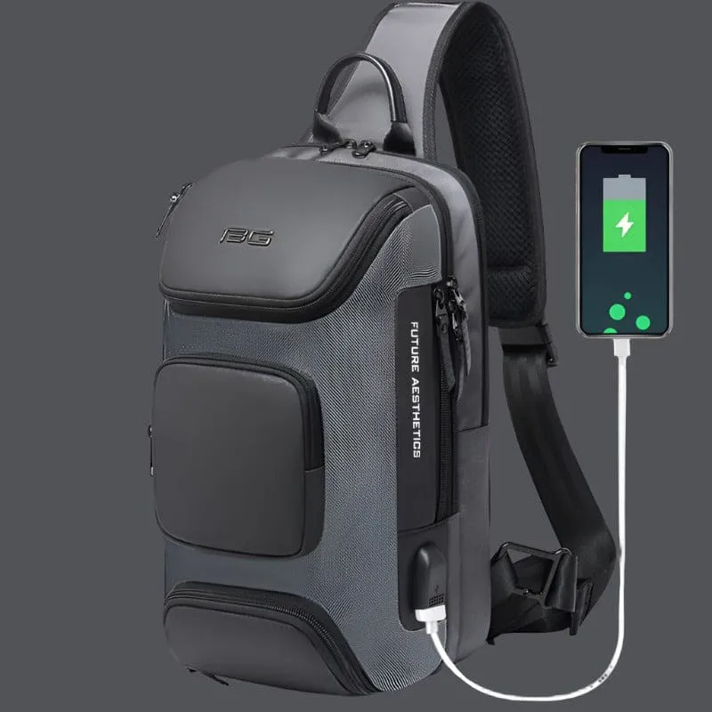 Sports Car New Travel Messenger Bag Technology USB Outdoor Fashion Casual Shoulder Bag Men's Chest Bag