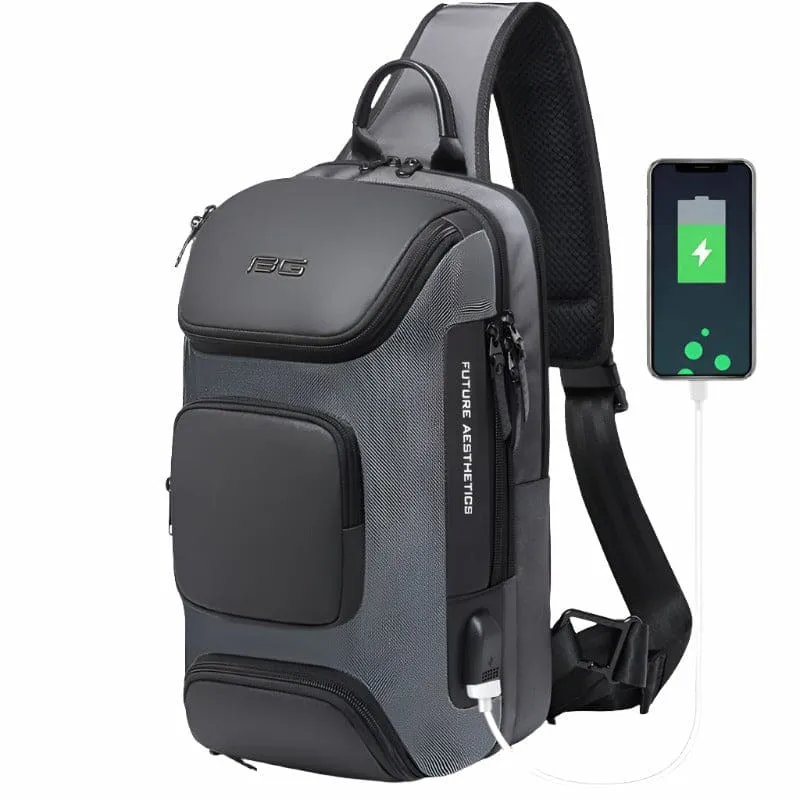 Sports Car New Travel Messenger Bag Technology USB Outdoor Fashion Casual Shoulder Bag Men's Chest Bag