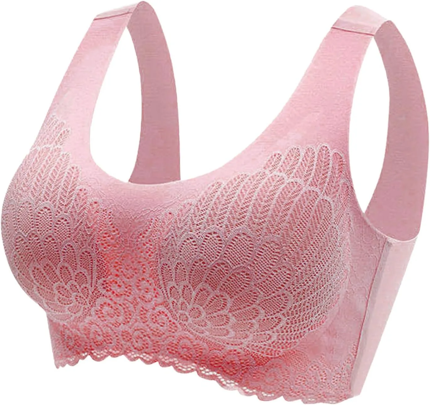 Sporty Bras for Women Push Up Comfort Wirefree Bra Trendy Seamless Tank Soft Full-Coverage Comfortable Everyday Wear