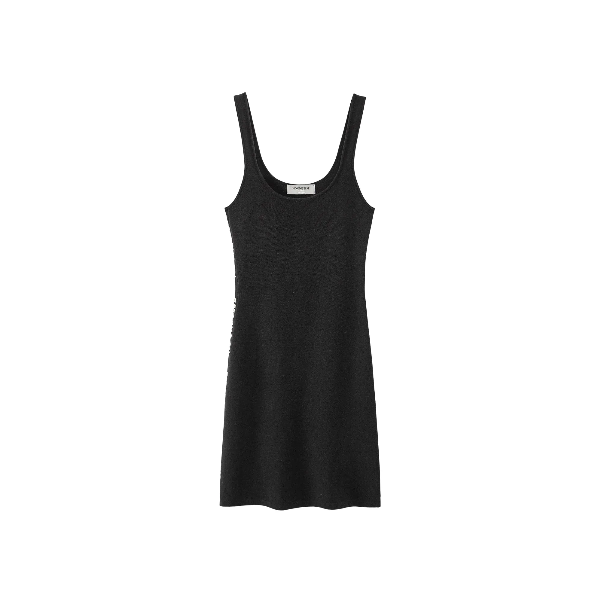 Square-Neck Slimfit Mini Dress