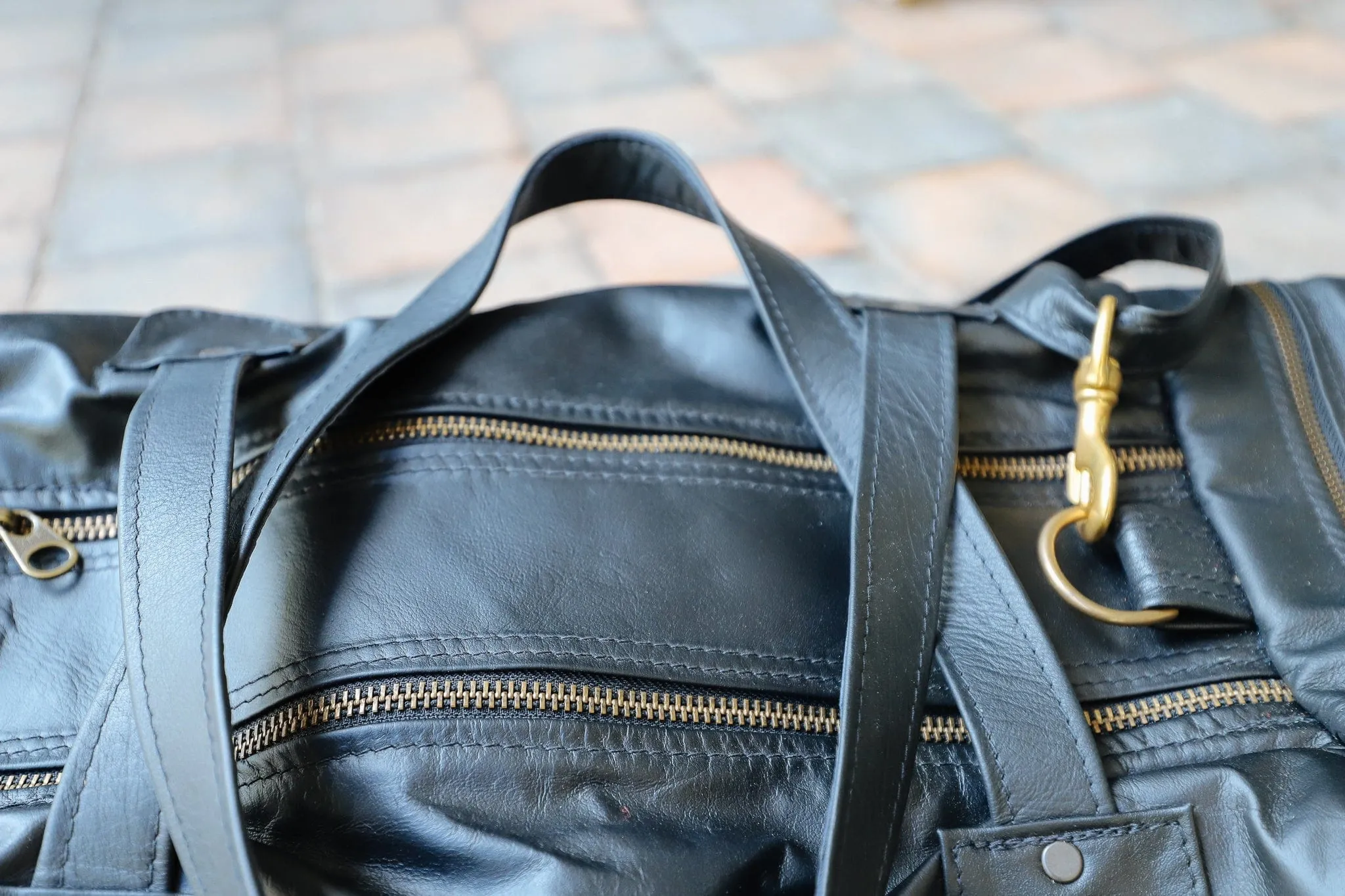 Square Overnight Traveller Bag - Kangaroo