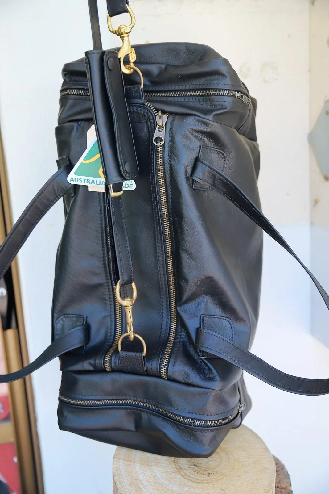 Square Overnight Traveller Bag - Kangaroo