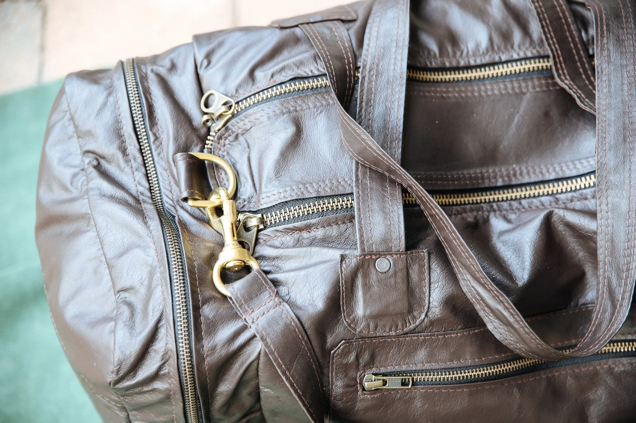Square Overnight Traveller Bag - Kangaroo