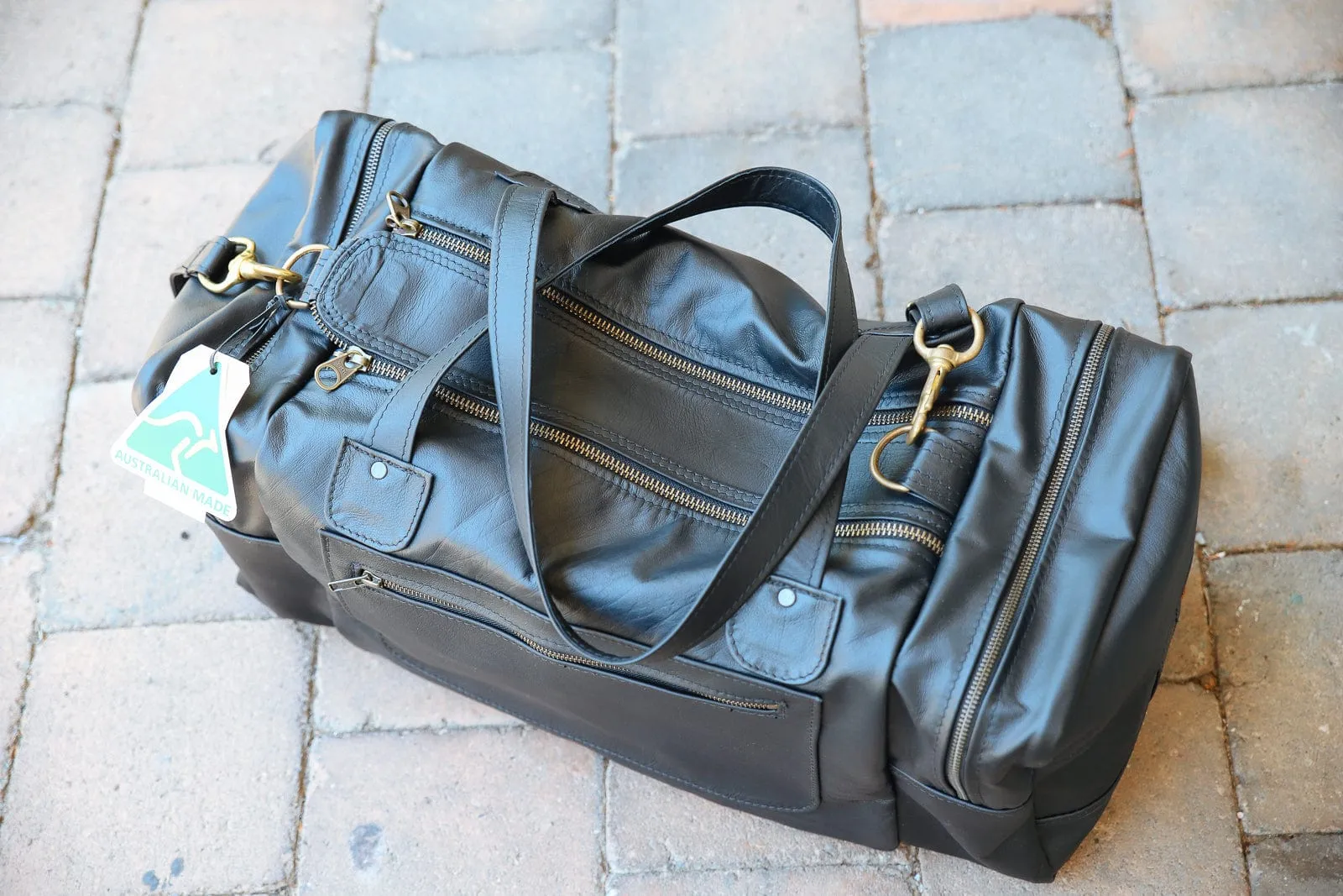 Square Overnight Traveller Bag - Kangaroo