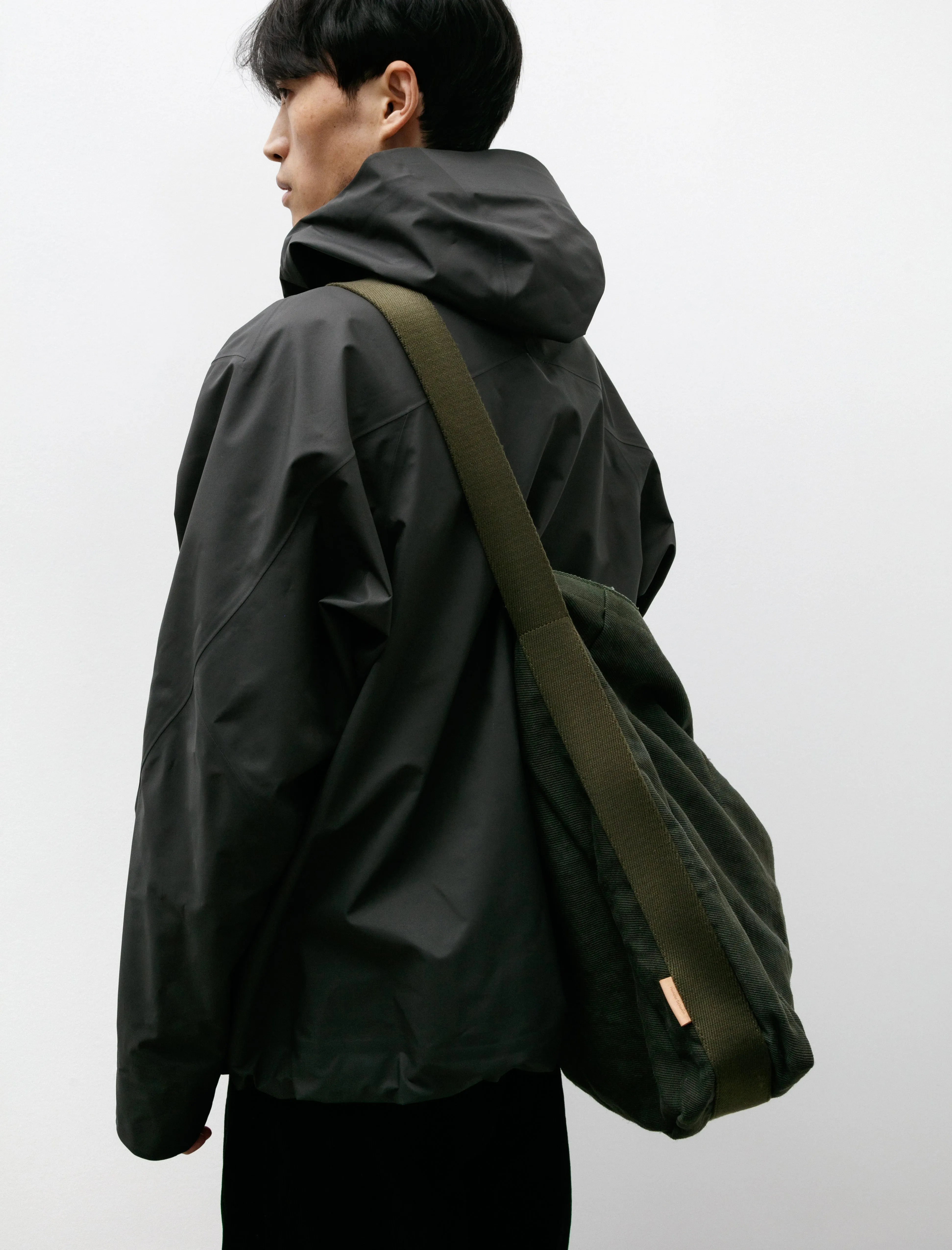 Square Shoulder Bag Big Khaki Green
