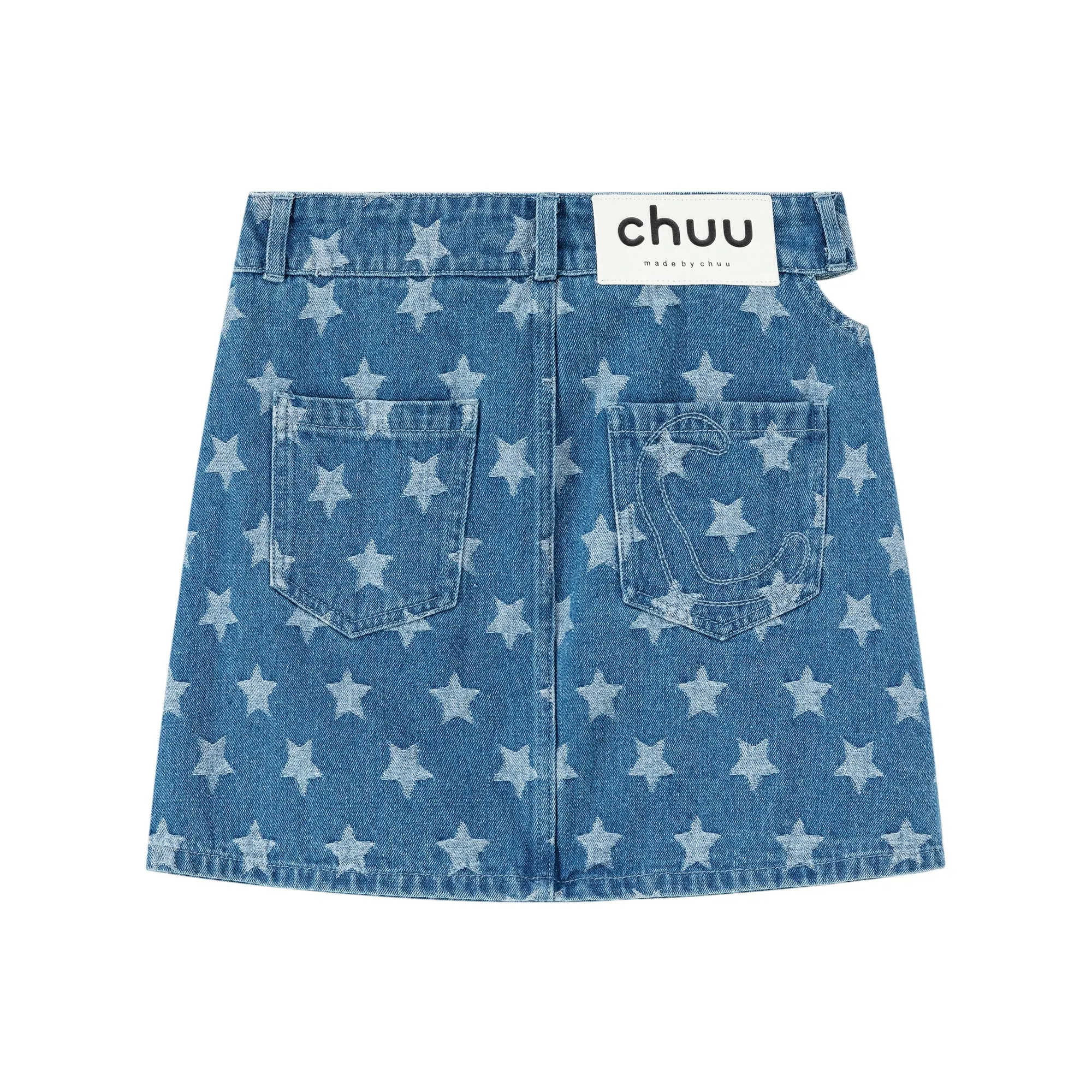 Star Denim Mini Skirt