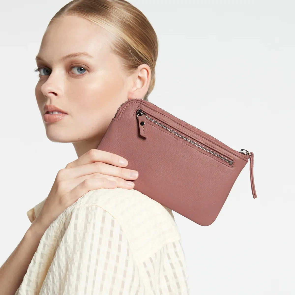 Status Anxiety Smoke and Mirrors Wallet - Dusty Rose