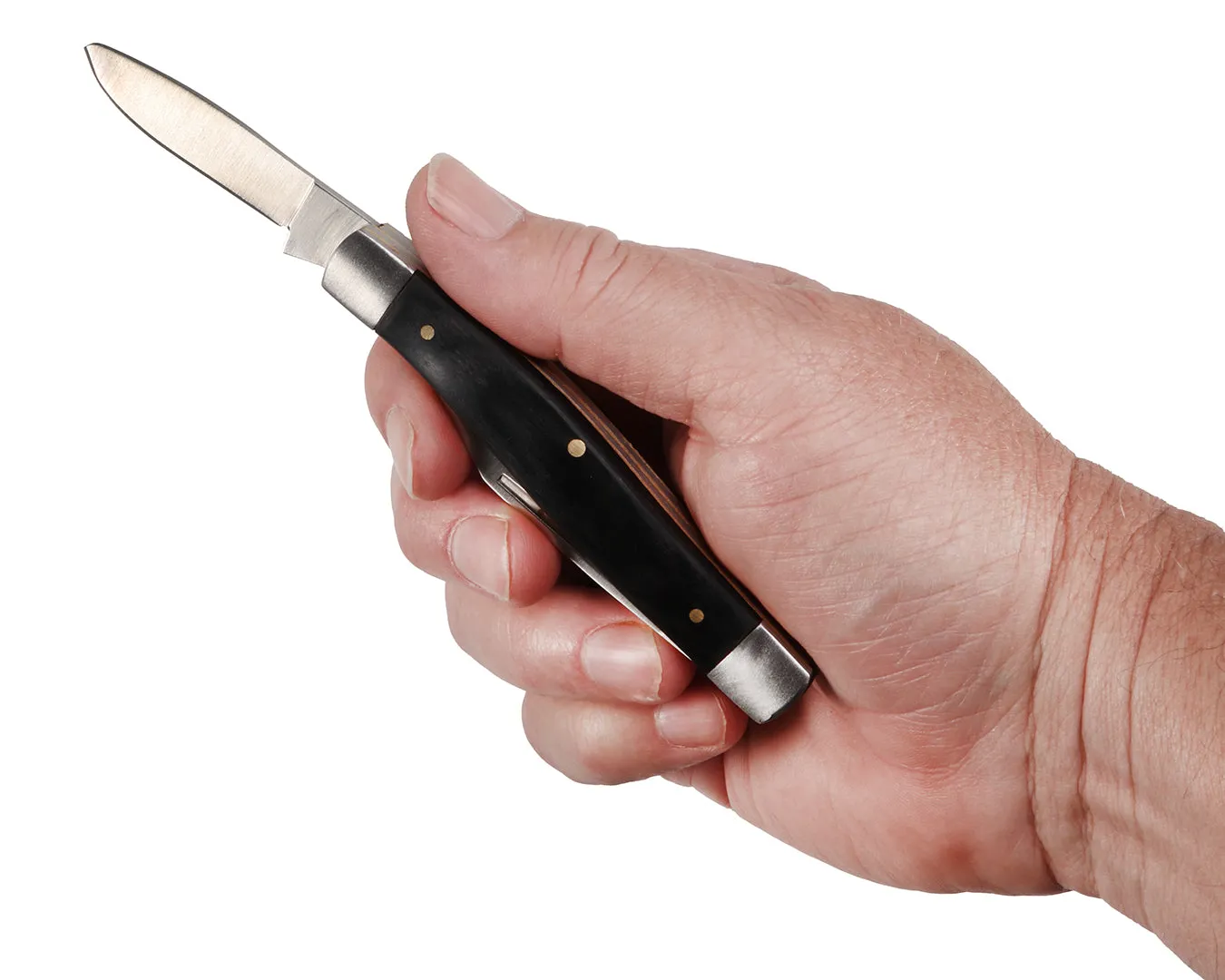 StockMaster Three Blade Stock Knife - 4" with Nylon Pouch