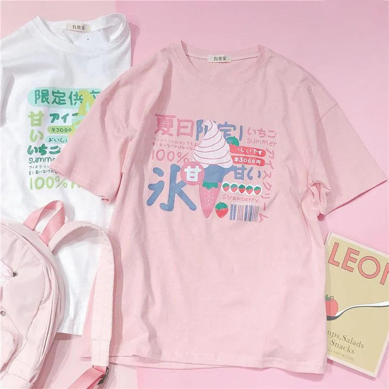 Strawberry Ice Cream T-shirt SD00194