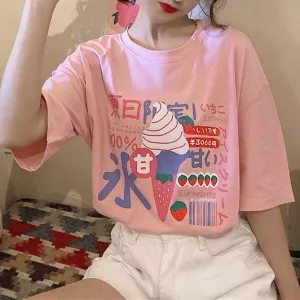 Strawberry Ice Cream T-shirt SD00194