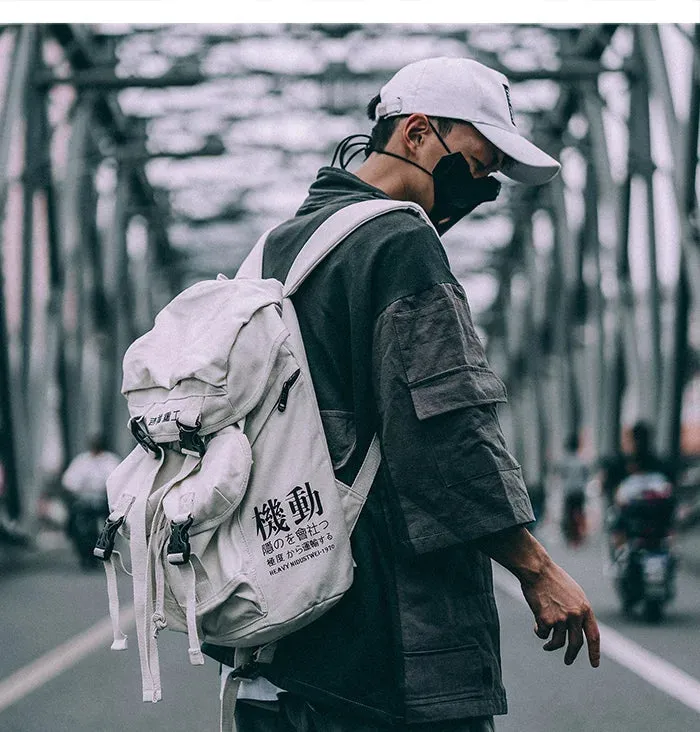 Streetwear Techwear Japanese Backpack