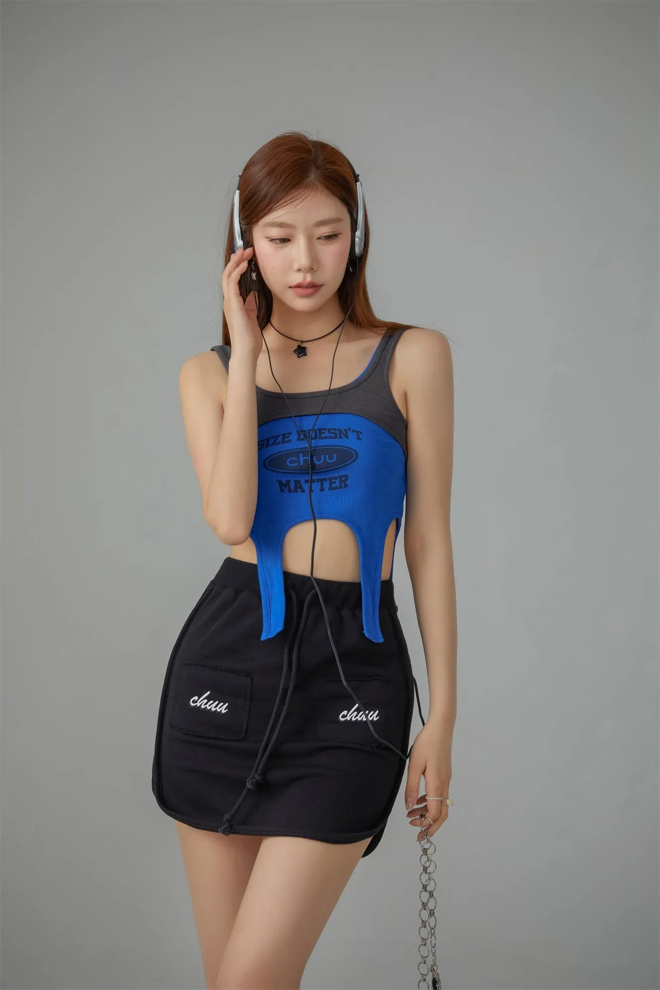 String Pocket Mini Skirt
