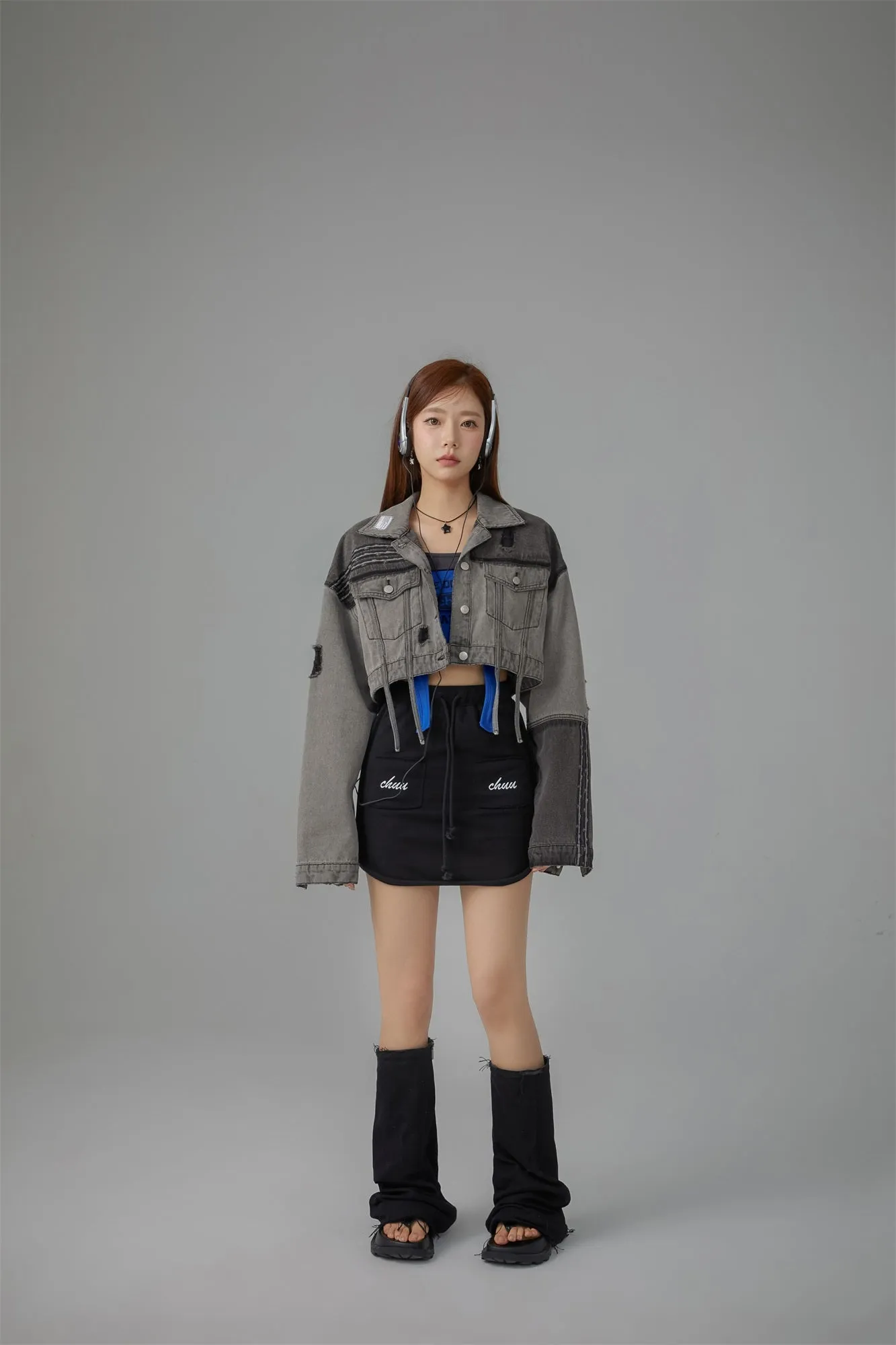 String Pocket Mini Skirt