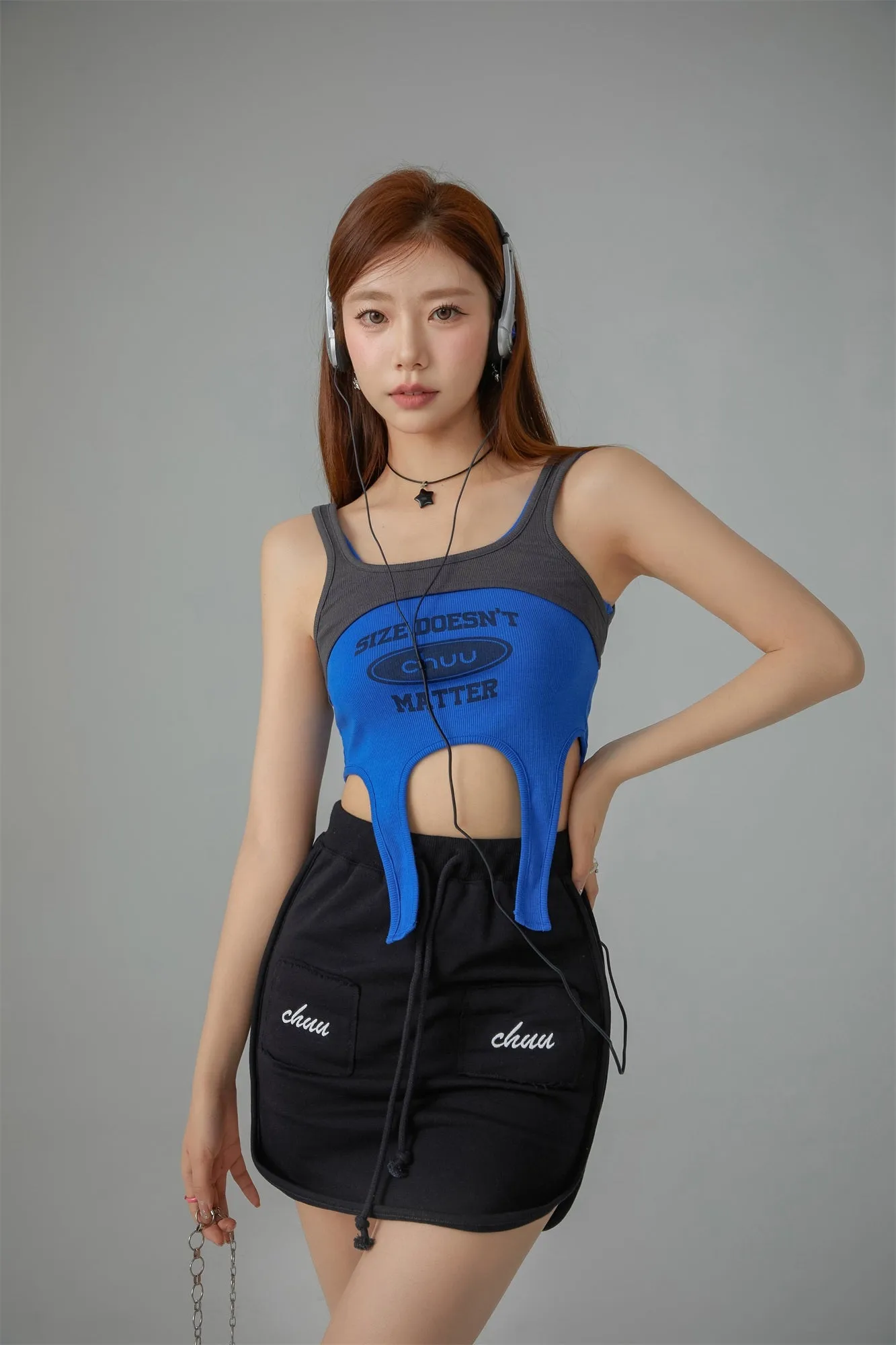 String Pocket Mini Skirt