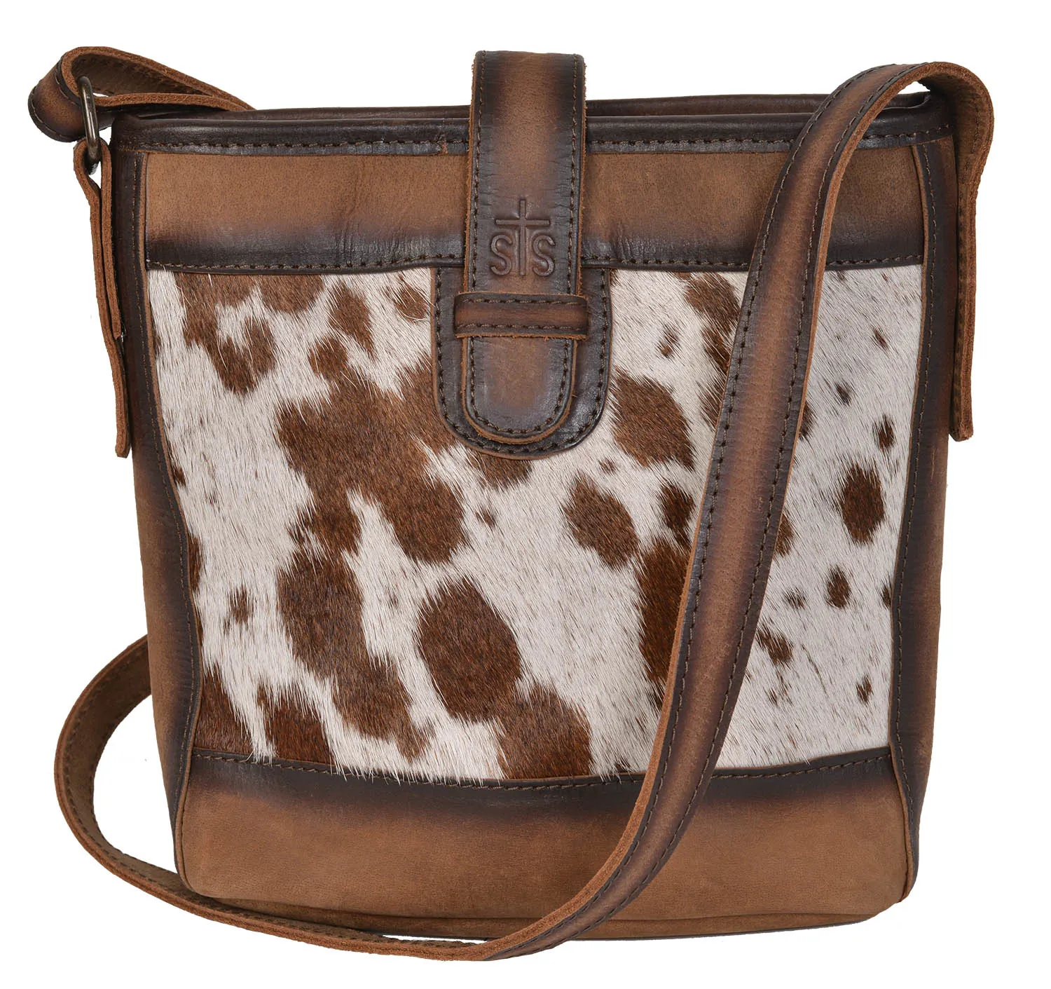 STS Cowhide Derby Bucket Bag