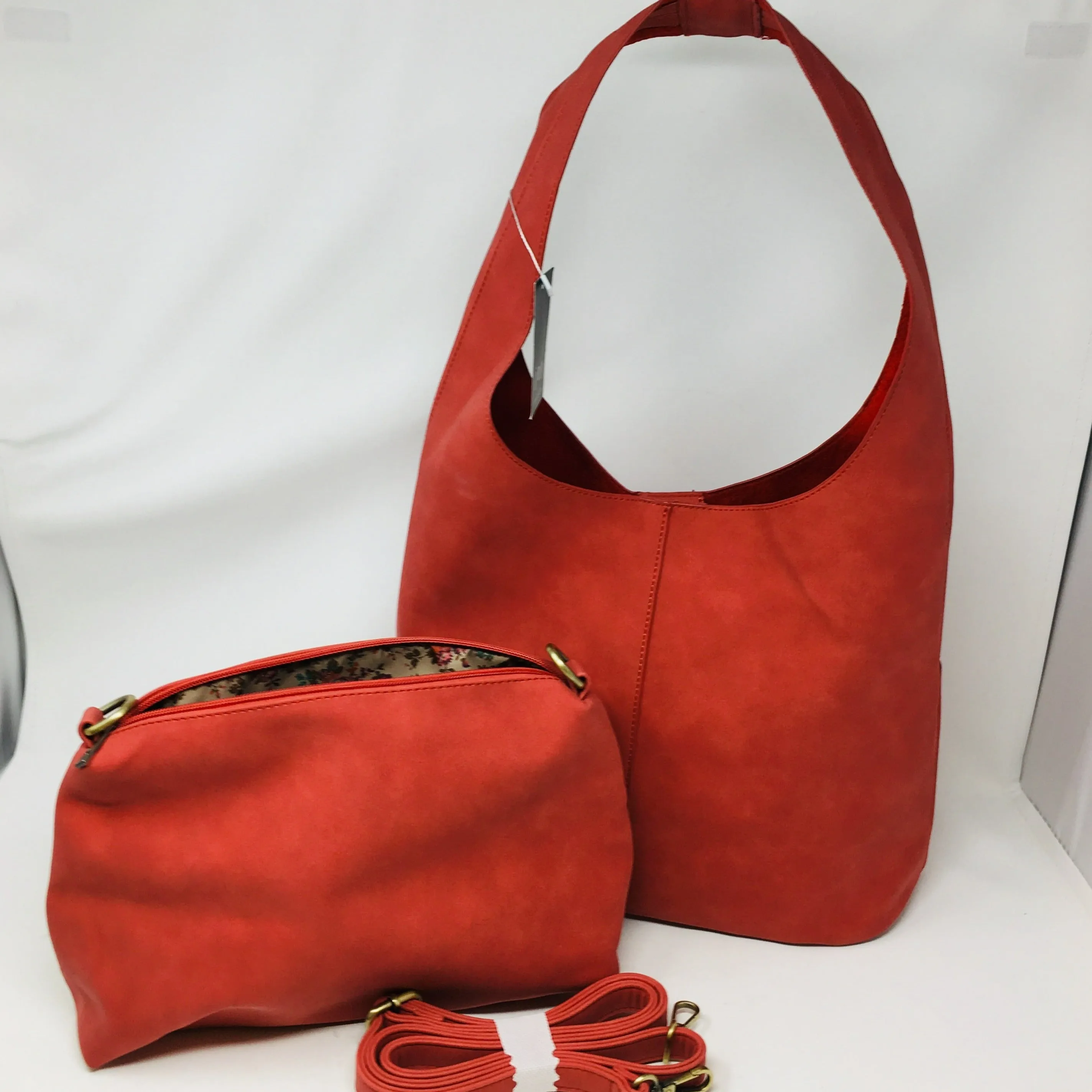 Suede Hobo Bag