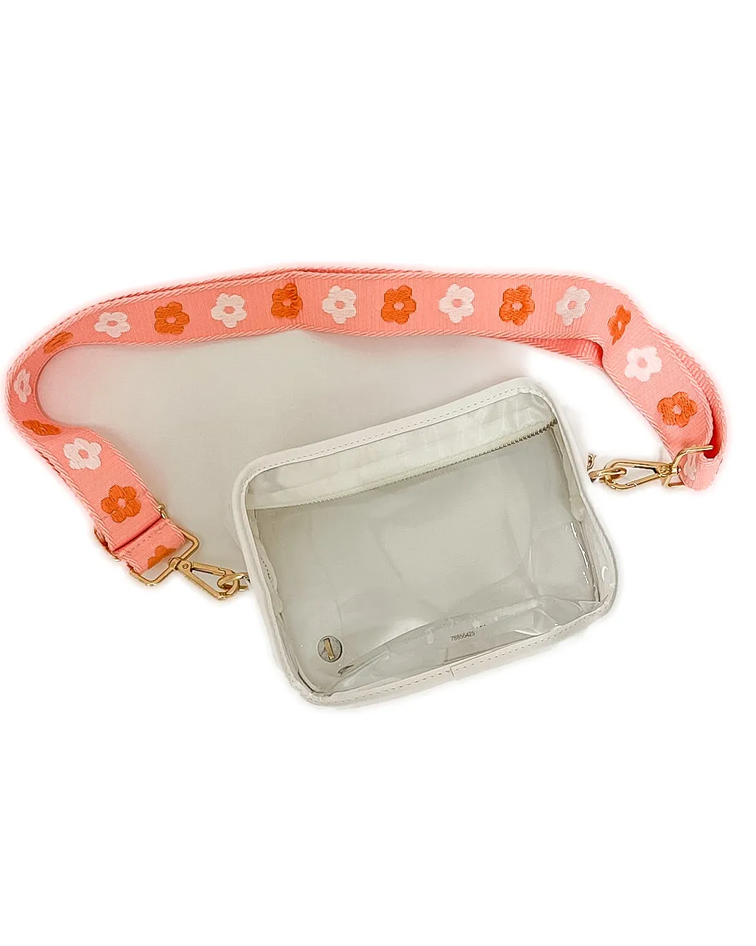 Summer Florals Clear Crossbody Bag