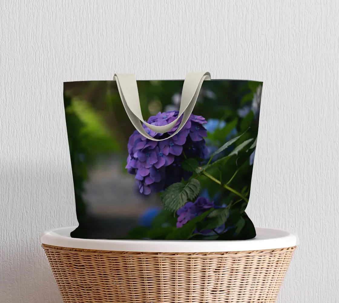 Summer Nights Hydrangea Market Tote