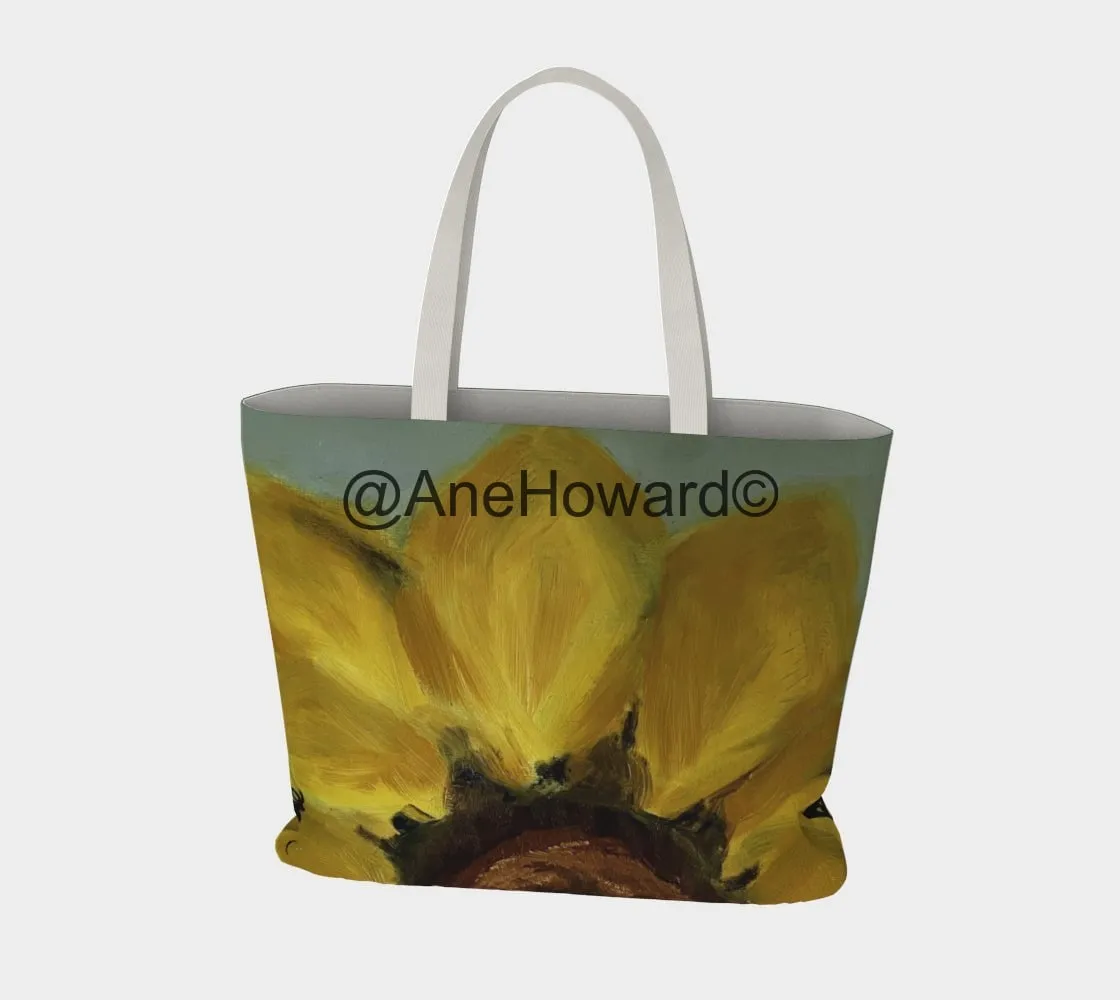Sunflower Large Cotton Tote Bag