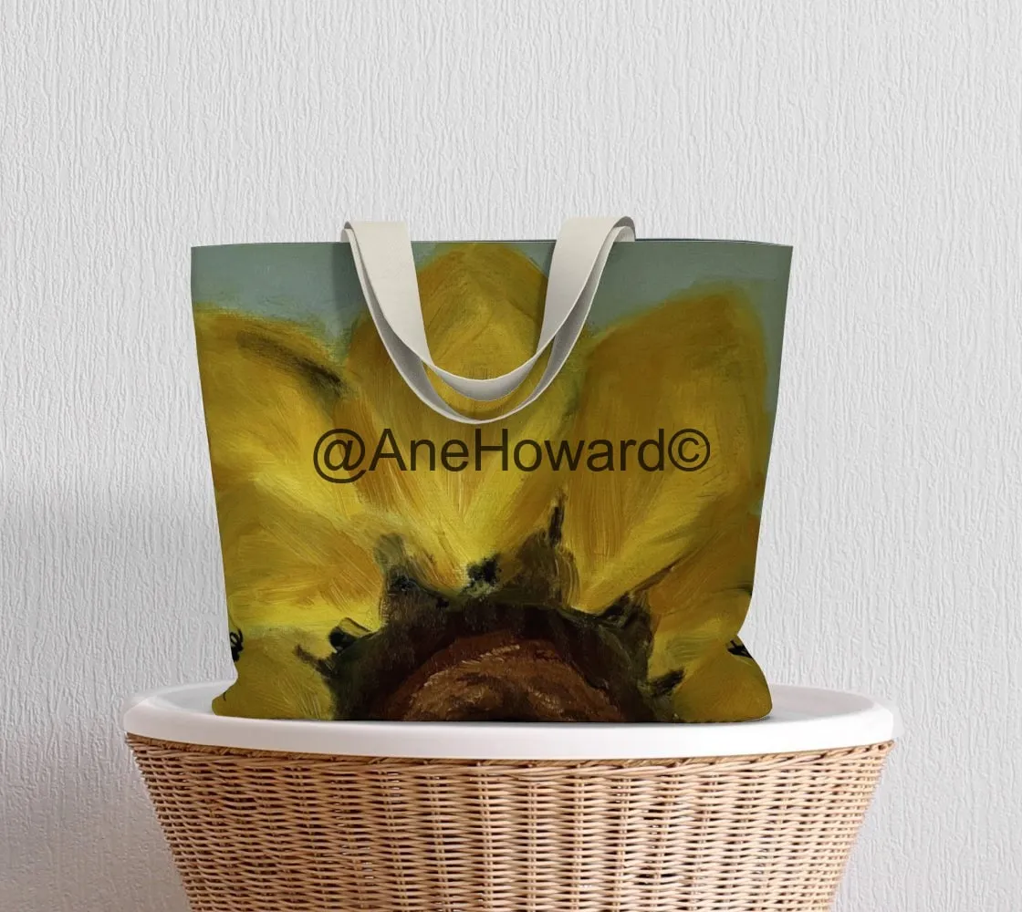 Sunflower Large Cotton Tote Bag