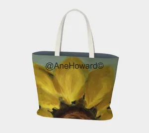 Sunflower Large Cotton Tote Bag