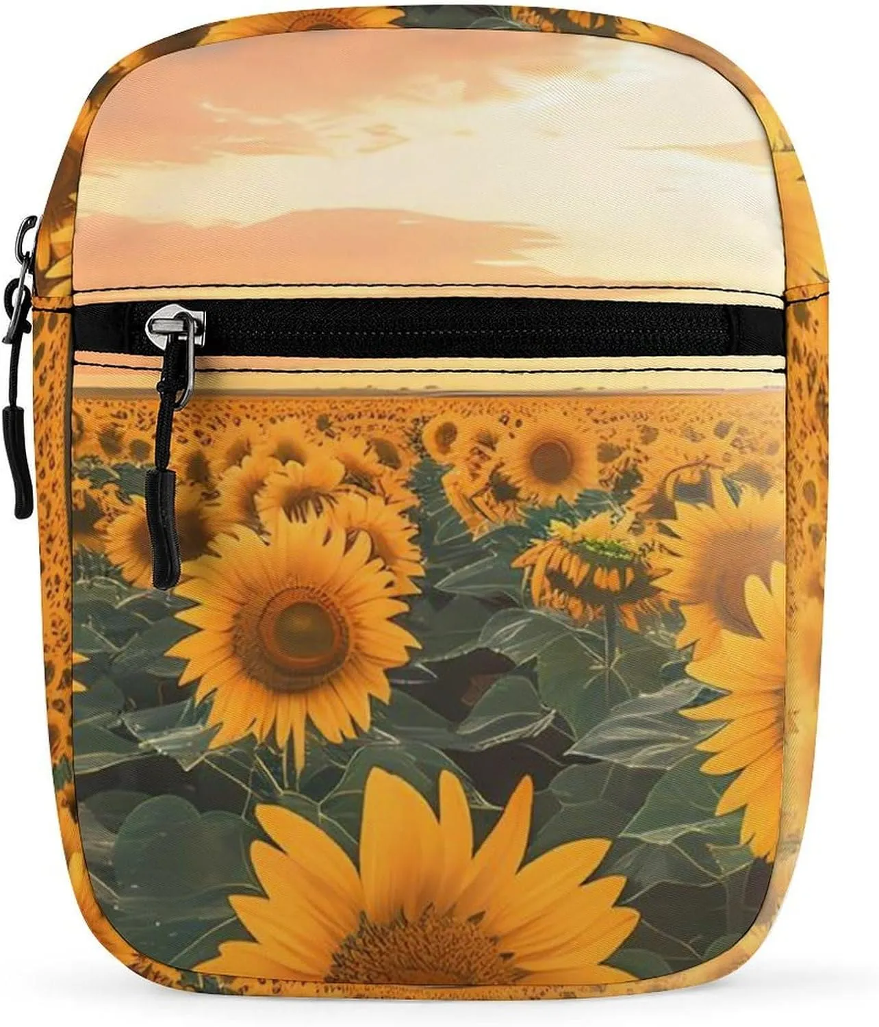 Sunflower Sling Backpack Crossbody Waist Pack Chest Bag Fanny Pack Chest Daypack for Travel Sports Hiking