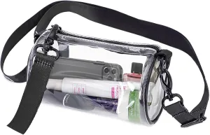 Surehome Clear Bag Stadium Approved, Clear Purse, Clear Bags Women Stadium, Clear Crossbody Bags Clear Stadium bags Women Small Clear Purse Stadium PVC Handbag Stadium Events Sports Concert Bag