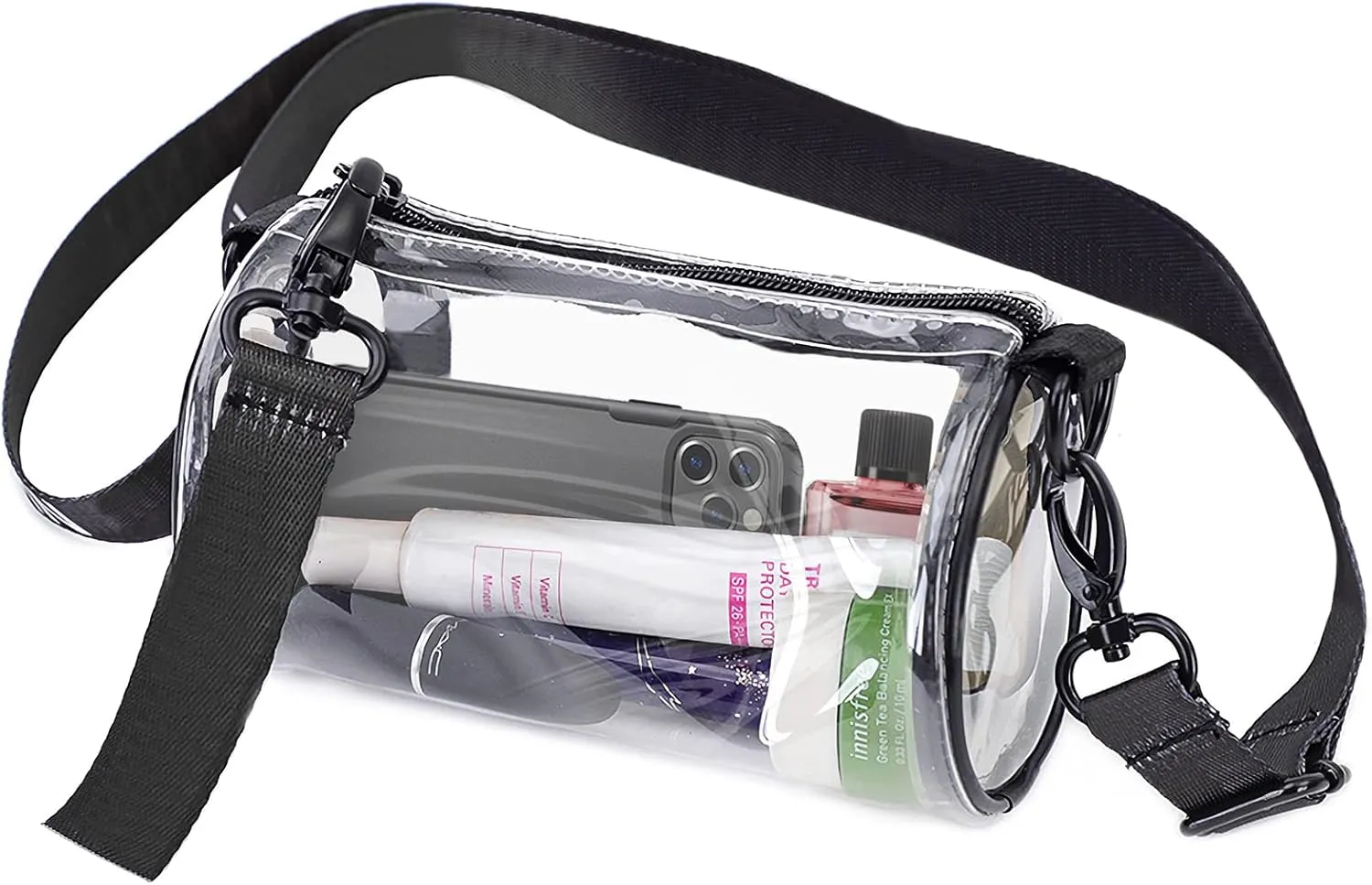 Surehome Clear Bag Stadium Approved, Clear Purse, Clear Bags Women Stadium, Clear Crossbody Bags Clear Stadium bags Women Small Clear Purse Stadium PVC Handbag Stadium Events Sports Concert Bag