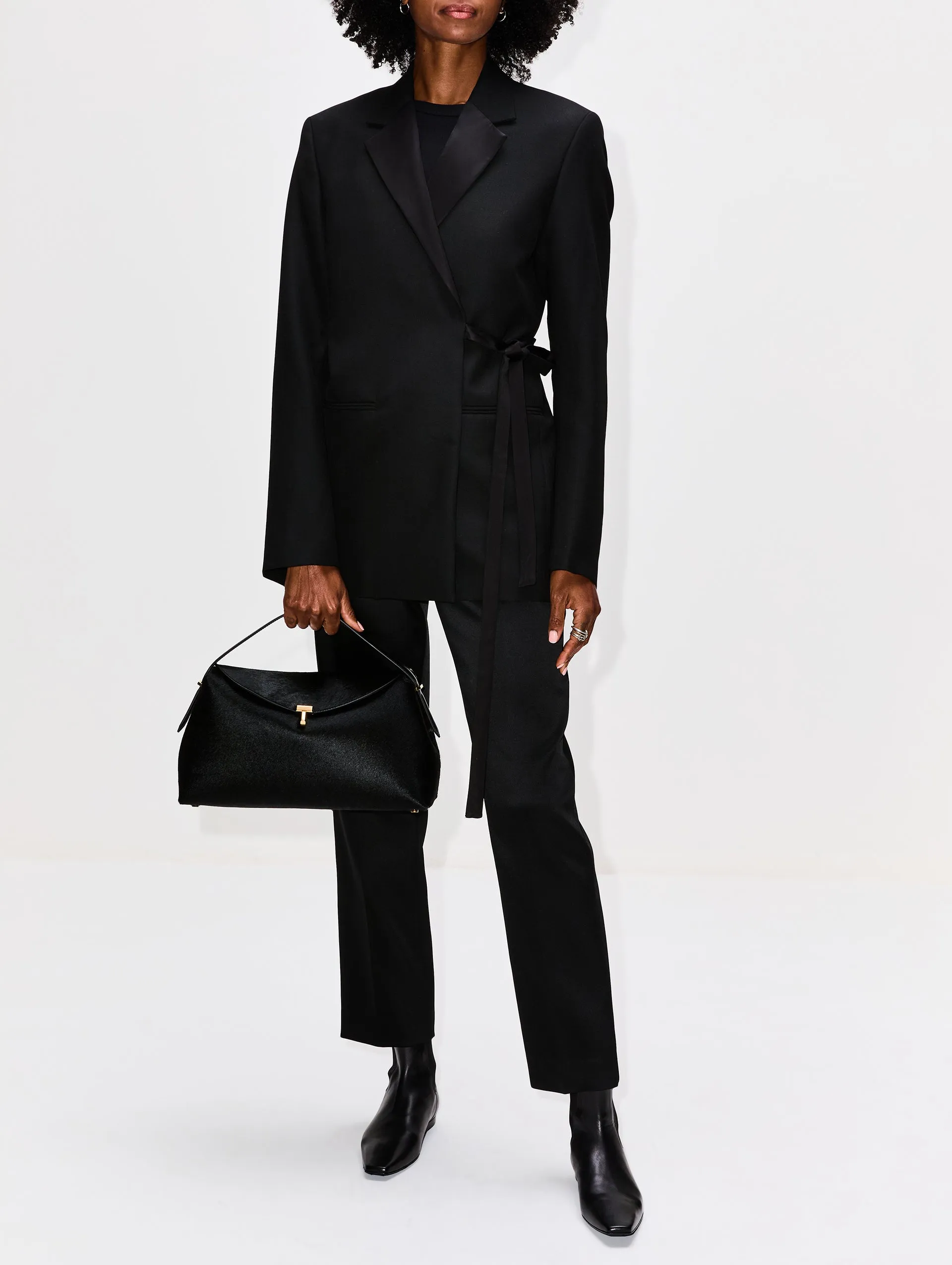 T Lock Top Handle Bag