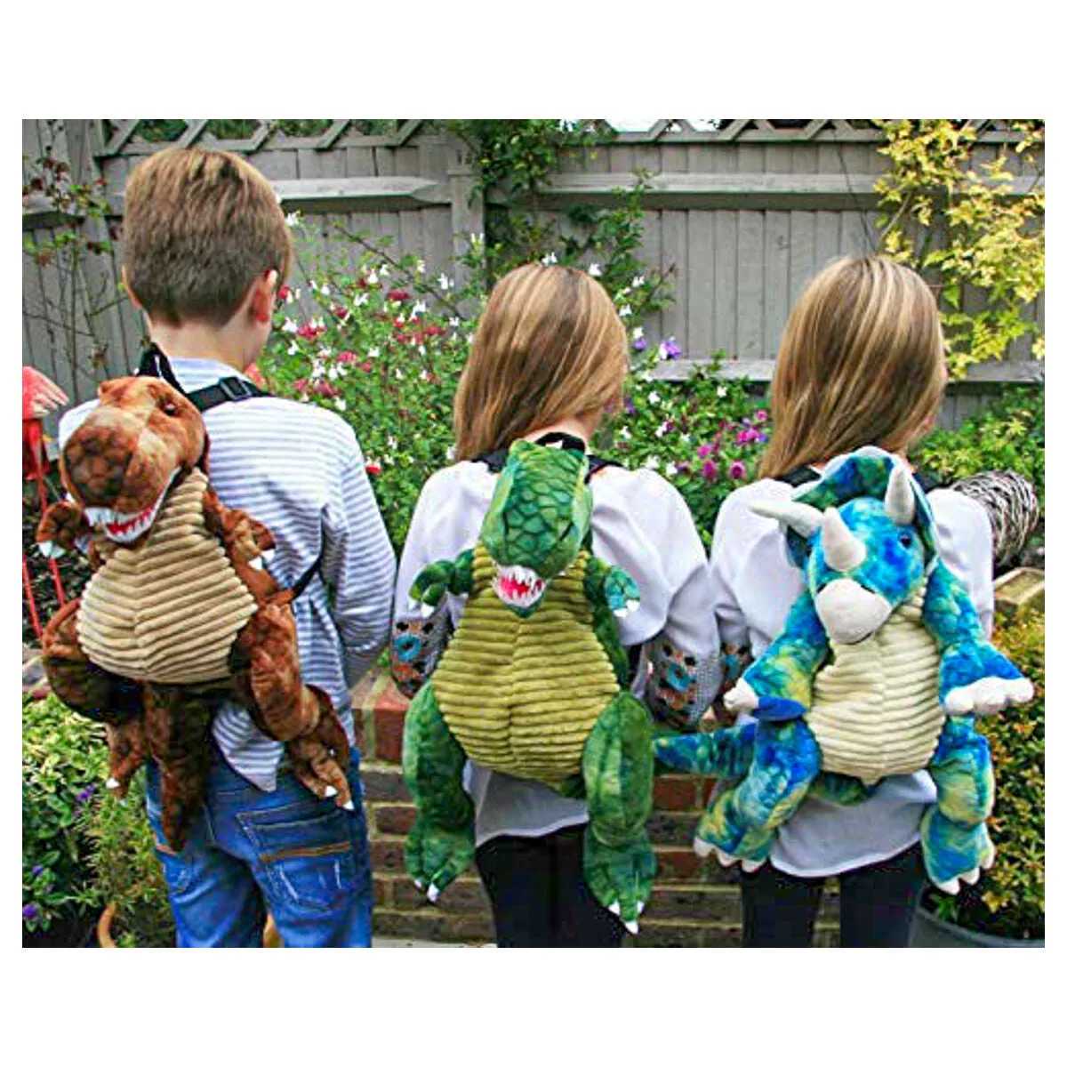 T-Rex Dinosaur Backpack Green