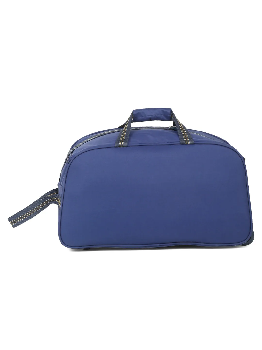 Teakwood Leather Navy Blue Printed Small Duffel Bag