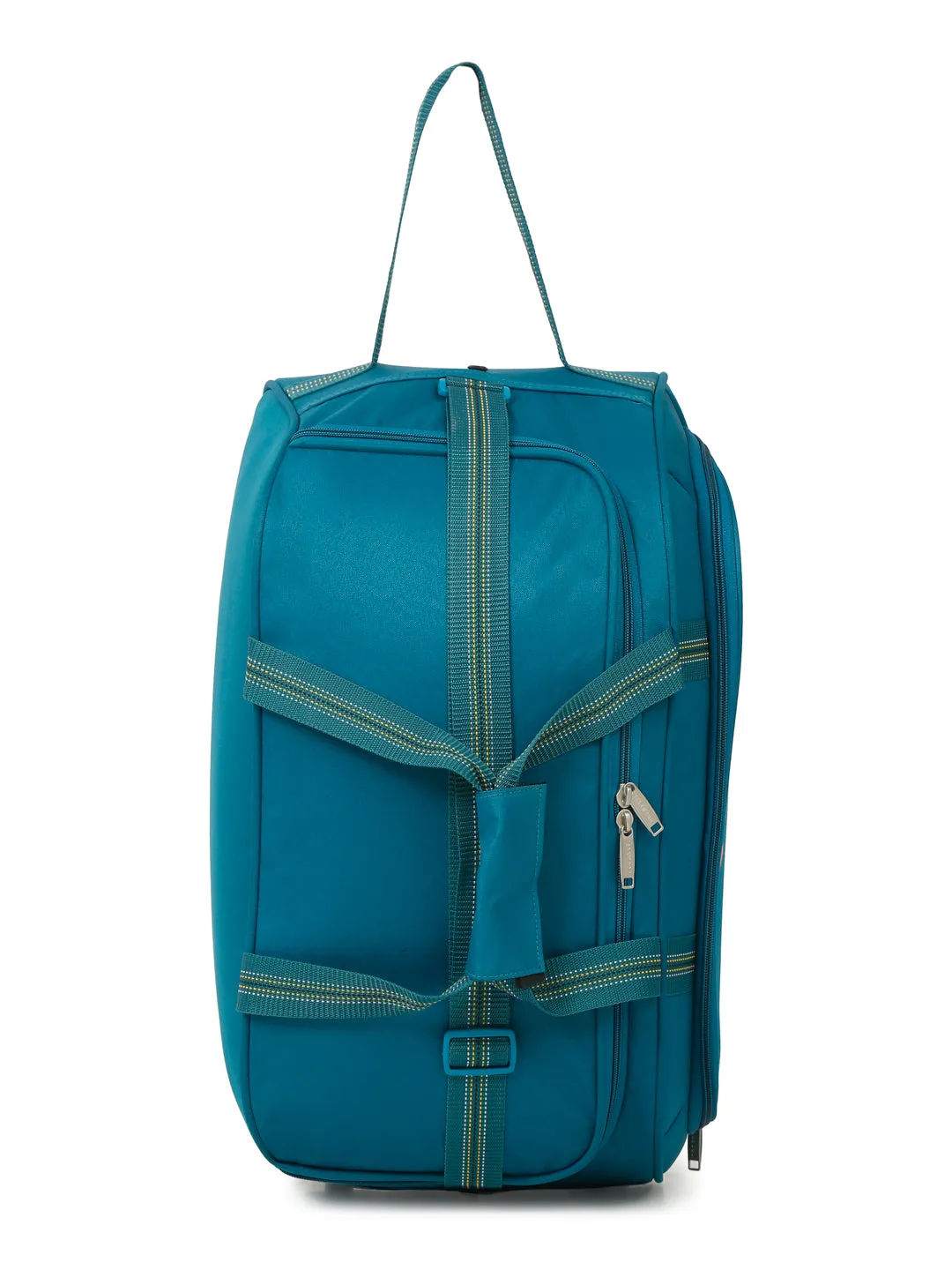 Teakwood Leather Teal Printed Large Duffel Bag