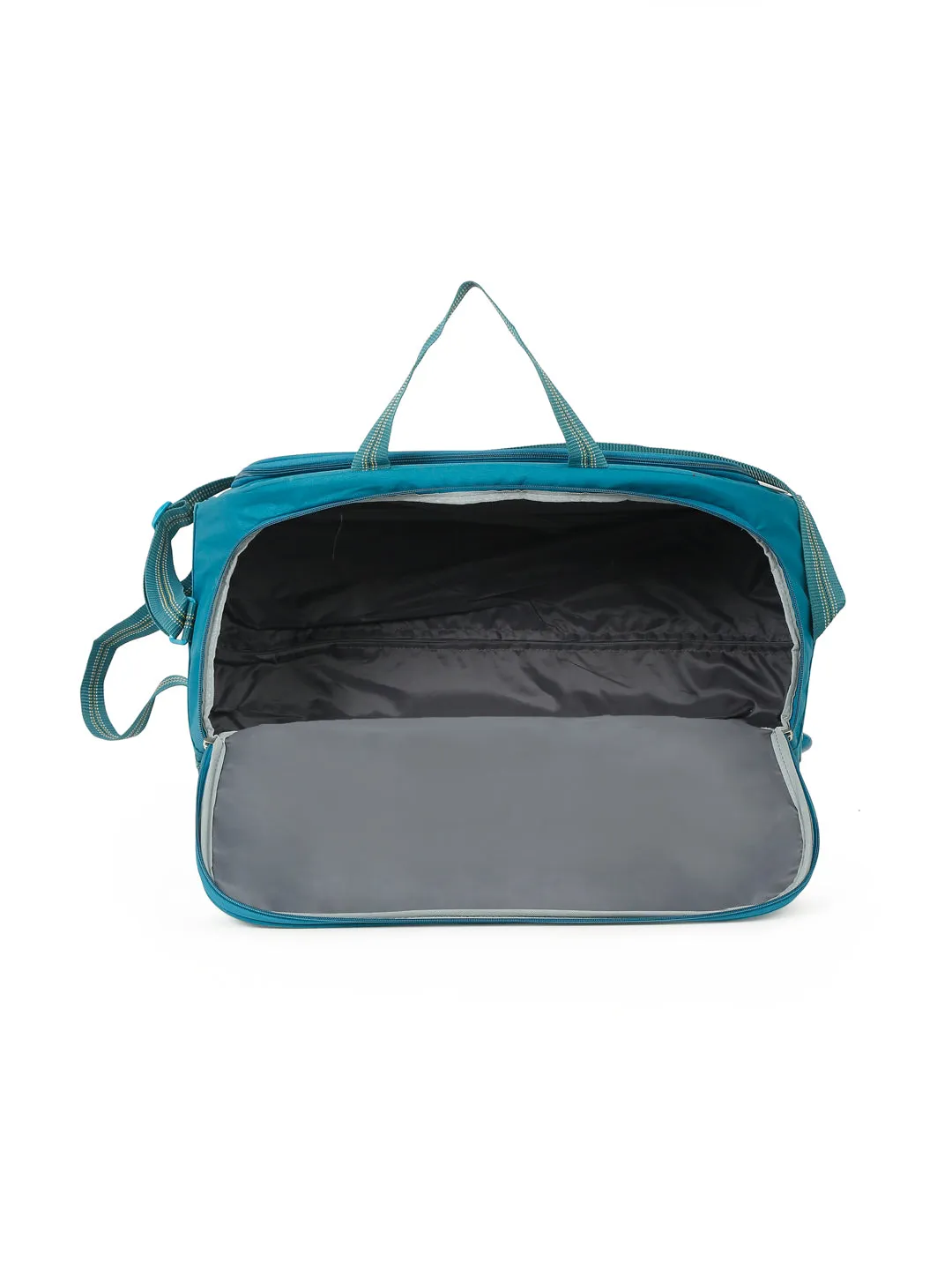 Teakwood Leather Teal Printed Large Duffel Bag