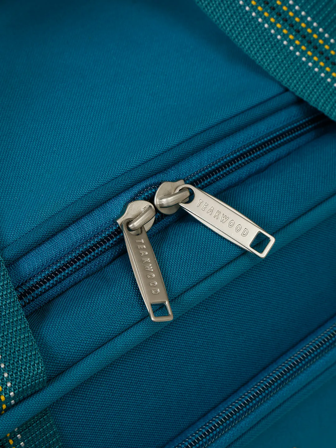 Teakwood Leather Teal Printed Medium Duffel Bag