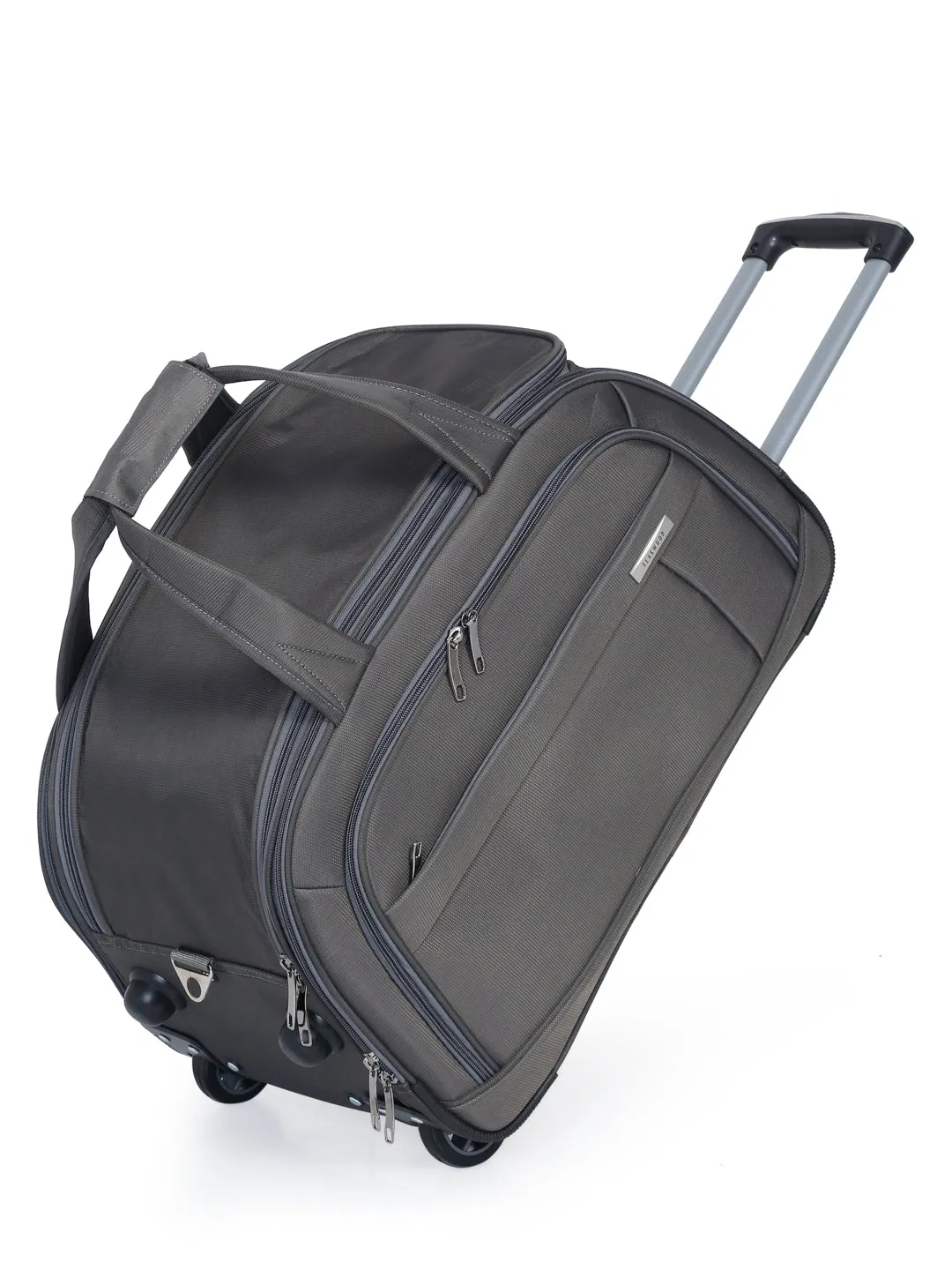 Teakwood Medium Duffle Trolley Bag - Grey