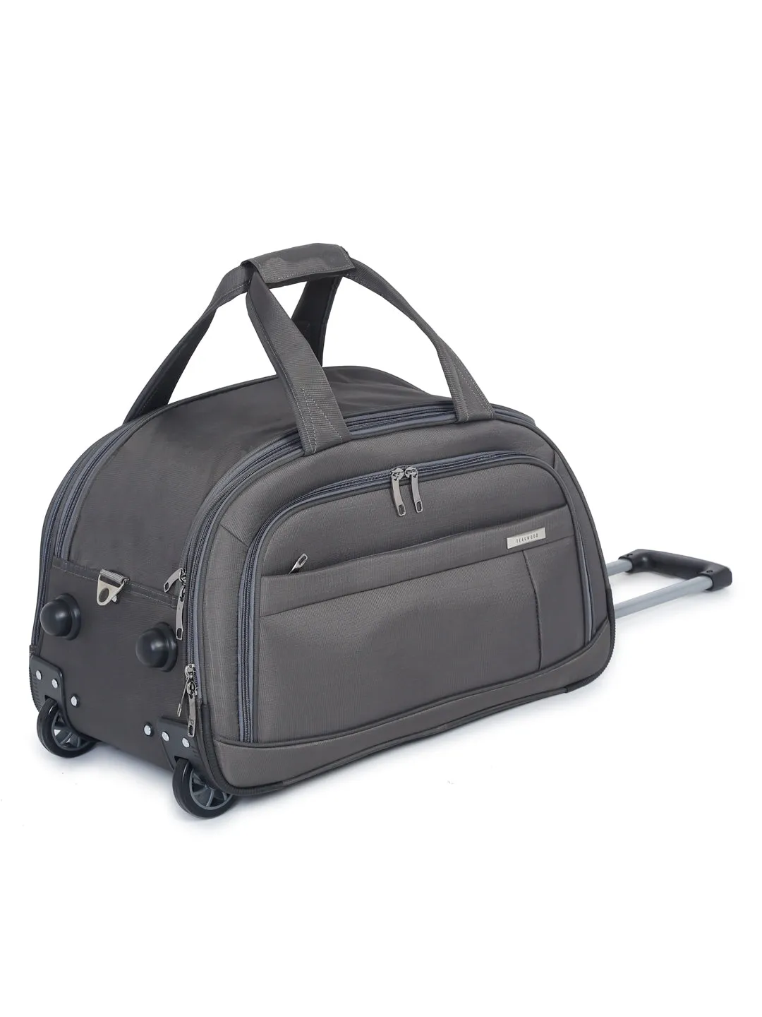 Teakwood Medium Duffle Trolley Bag - Grey