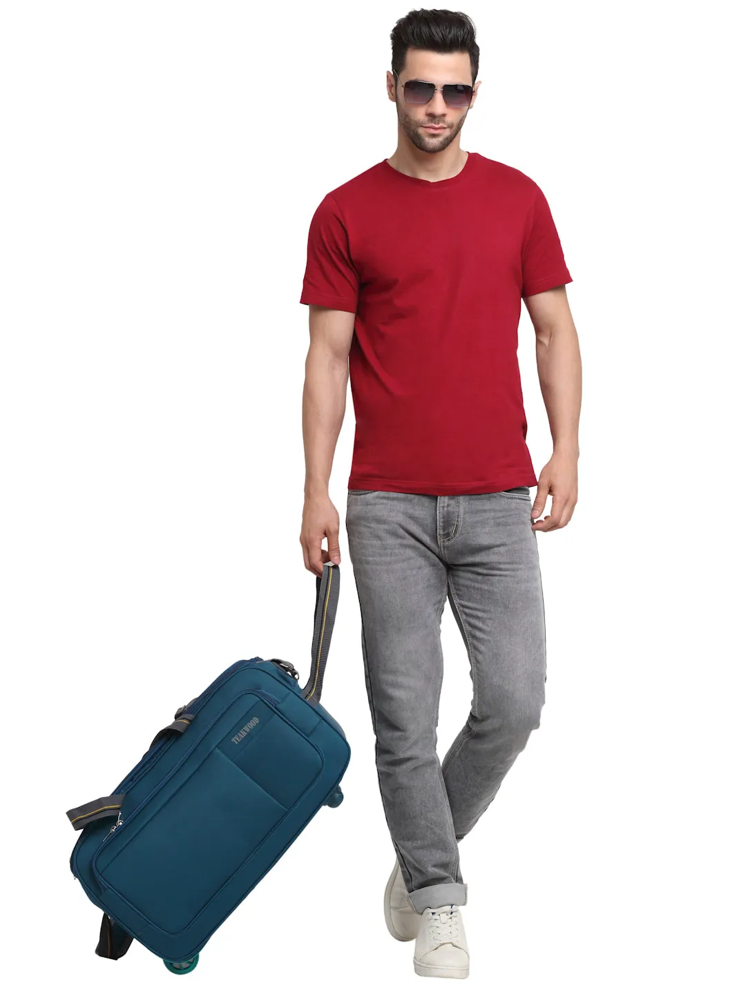 Teakwood Rolling Medium Duffel Bag (Teal)